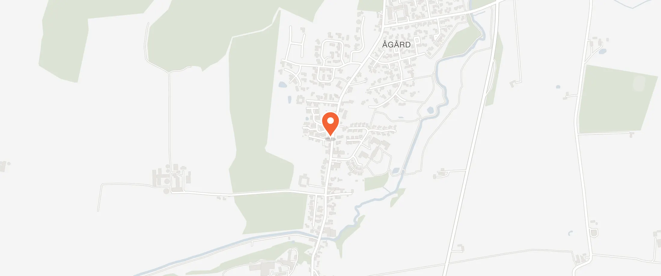 Kort over Ågård Forsamlingshus, Bramdrupvej 106, 6040 Ågård