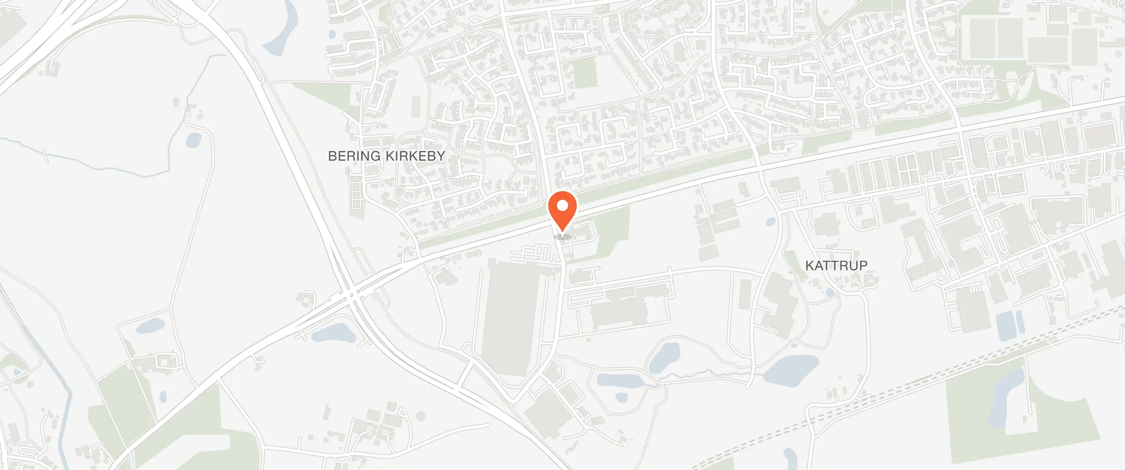 Kort over Aarhus Hostel og Hotel, Beringvej 1, 8361 Hasselager