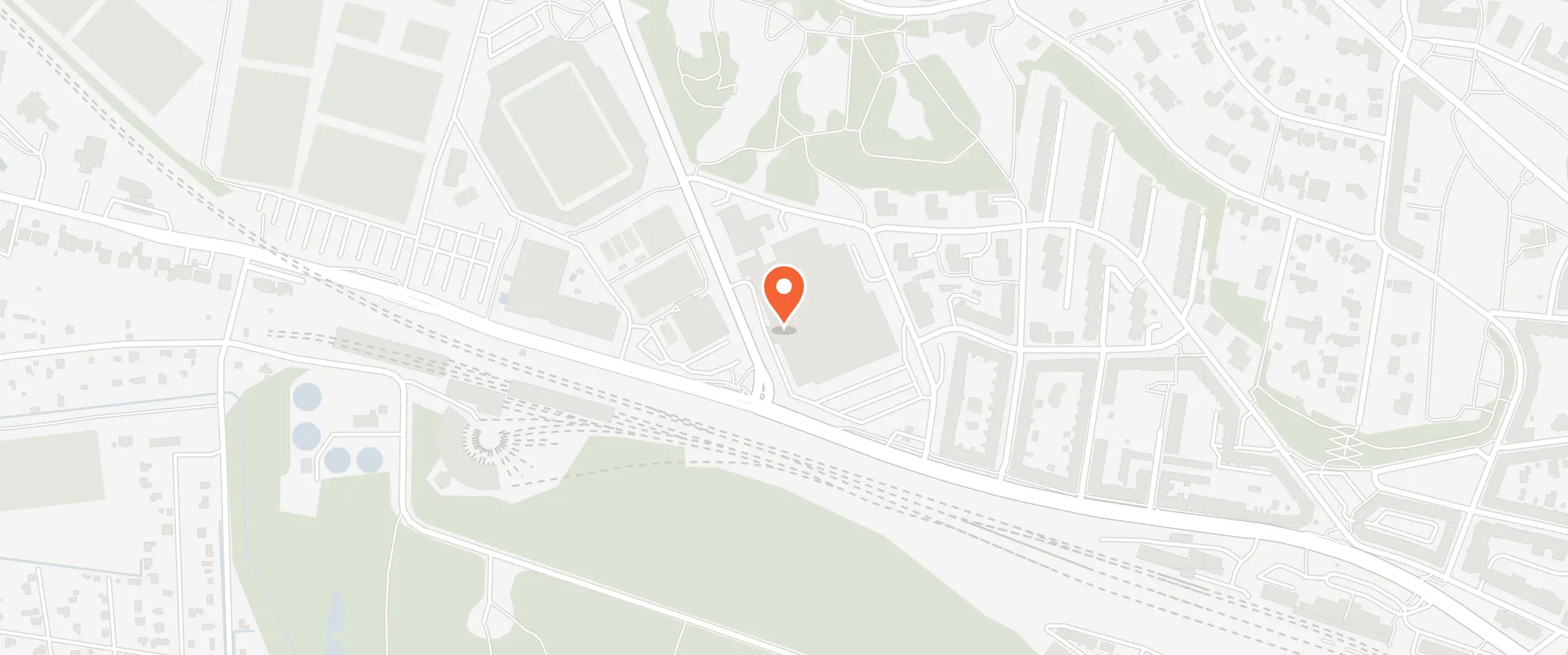 Kort over Arena Randers, Fyensgade 1, 8900 Randers C