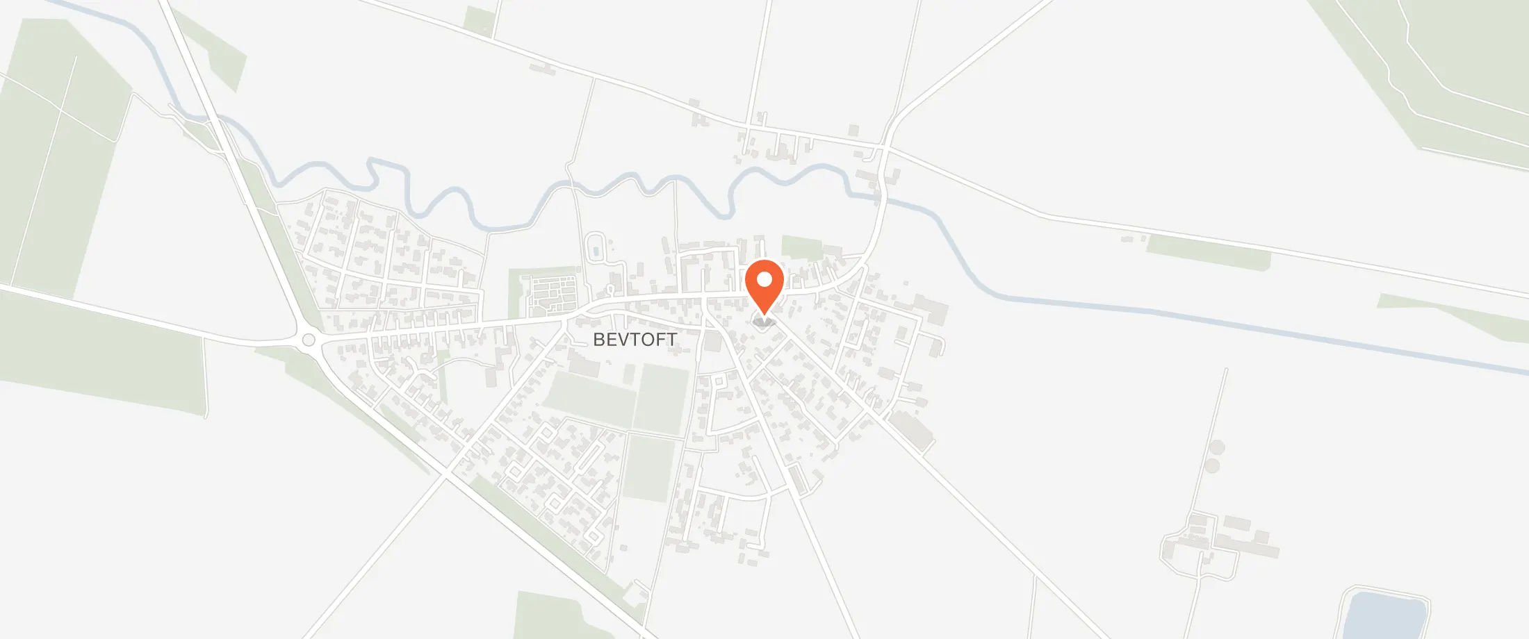 Kort over Bevtoft Forsamlingshus, Neder Jerstalvej 2, Bevtoft, 6541 Bevtoft