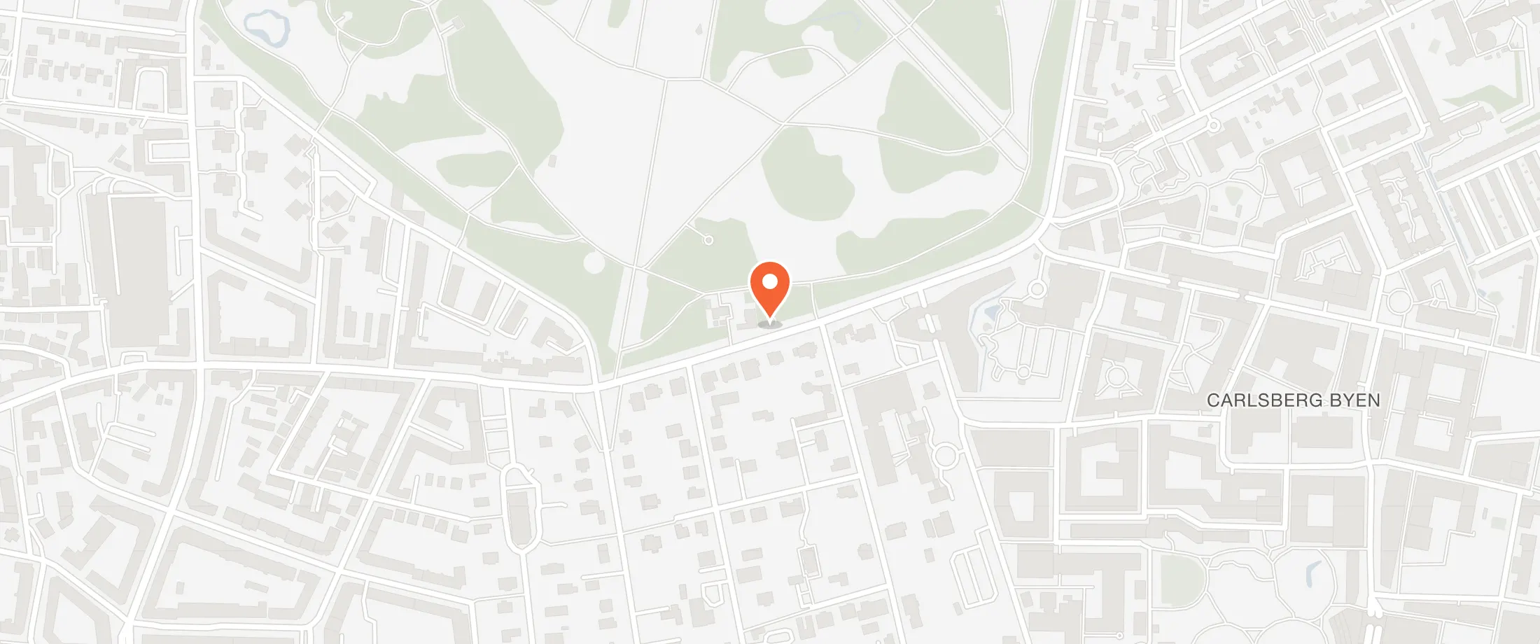 Kort over Bjælkehuset, Valby Langgade 2, 2500 Valby
