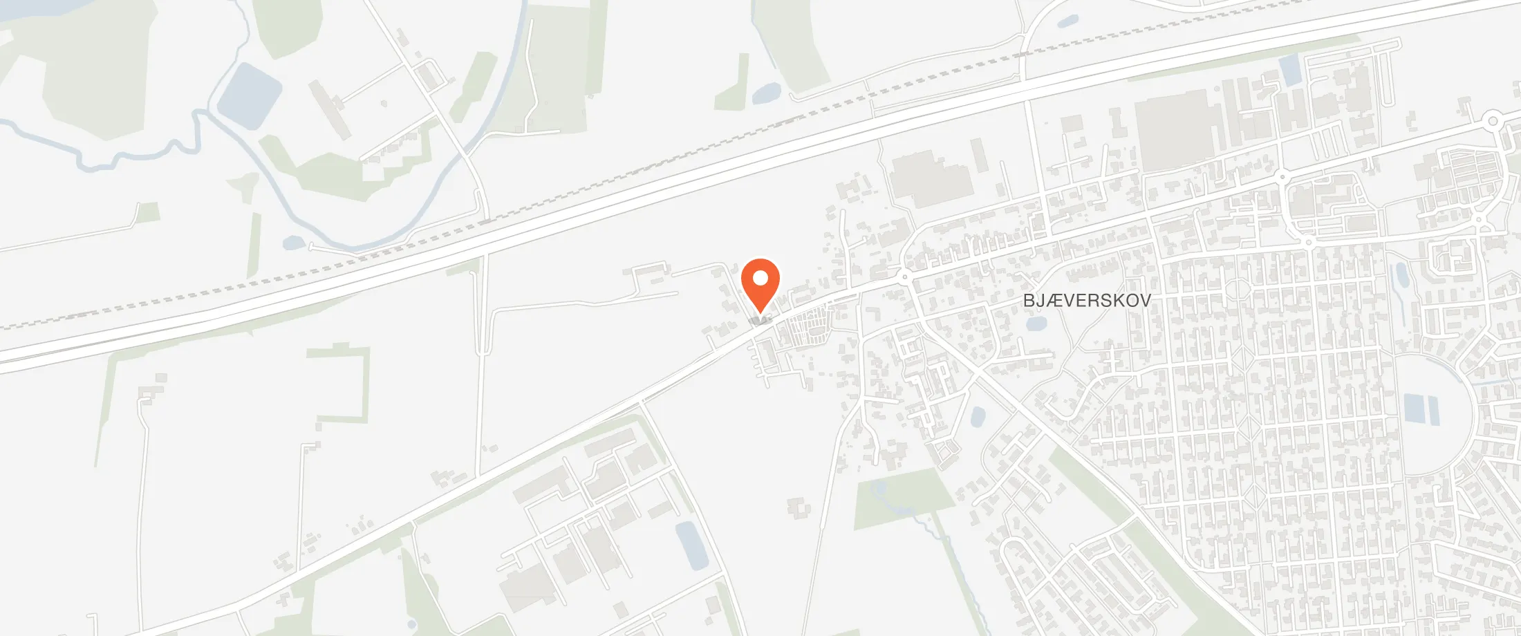 Kort over Bjæverskov Forsamlingshus, Ringstedvej 546, 4632 Bjæverskov