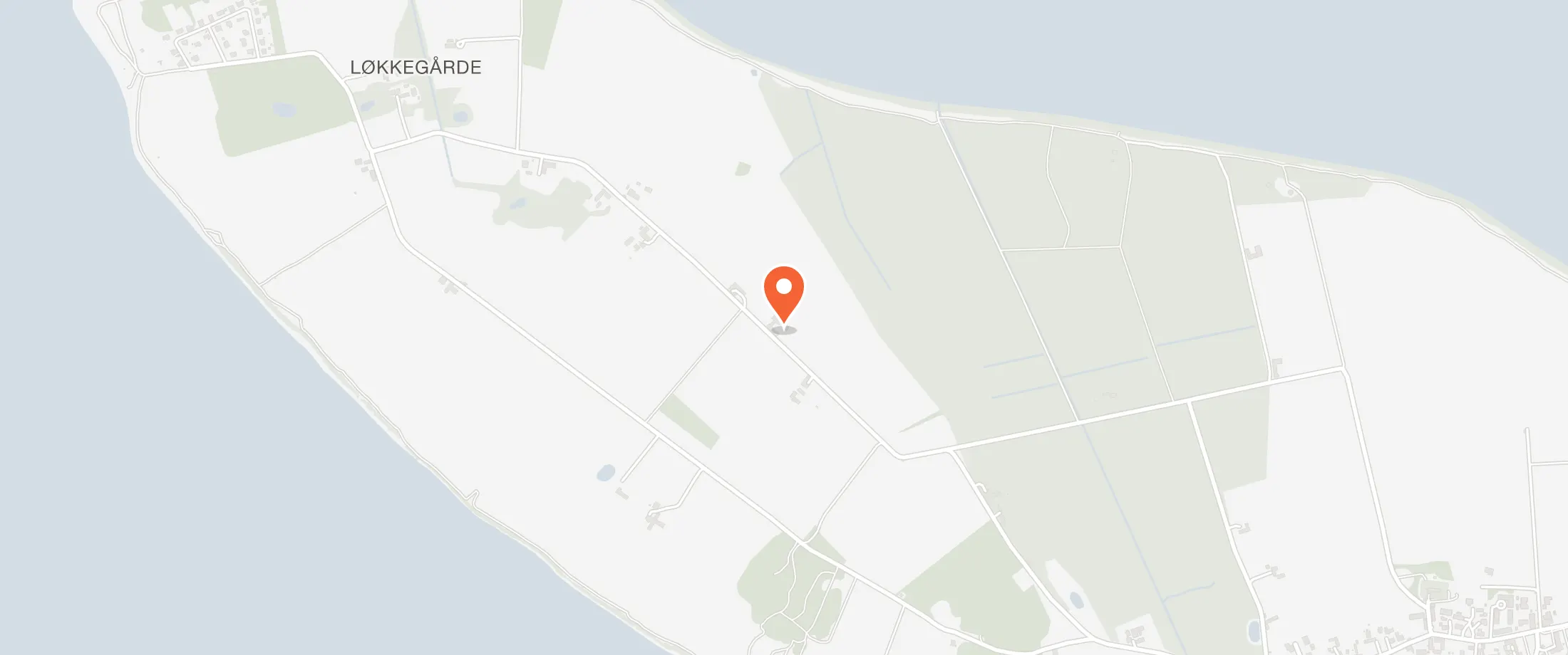 Kort over Blåkærgård, Tunø Hovedgade 90, 8799 Tunø