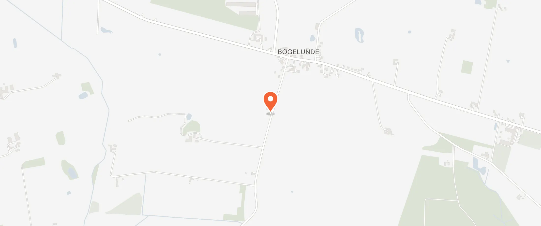 Kort over Bøgelunde Forsamlingshus, Snedinge Møllevej 22, 4230 Bøgelunde