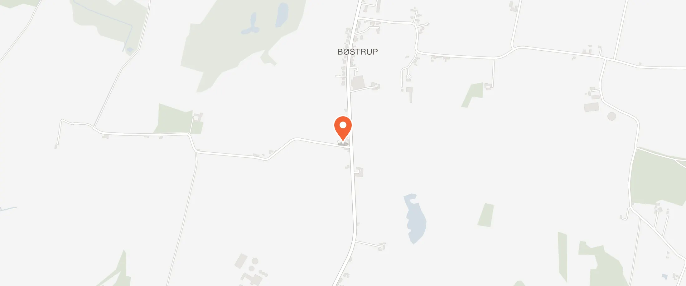 Kort over Bøstrup Forsamlingshus, Næstebøllevej 2, 5953 Bøstrup, Langeland
