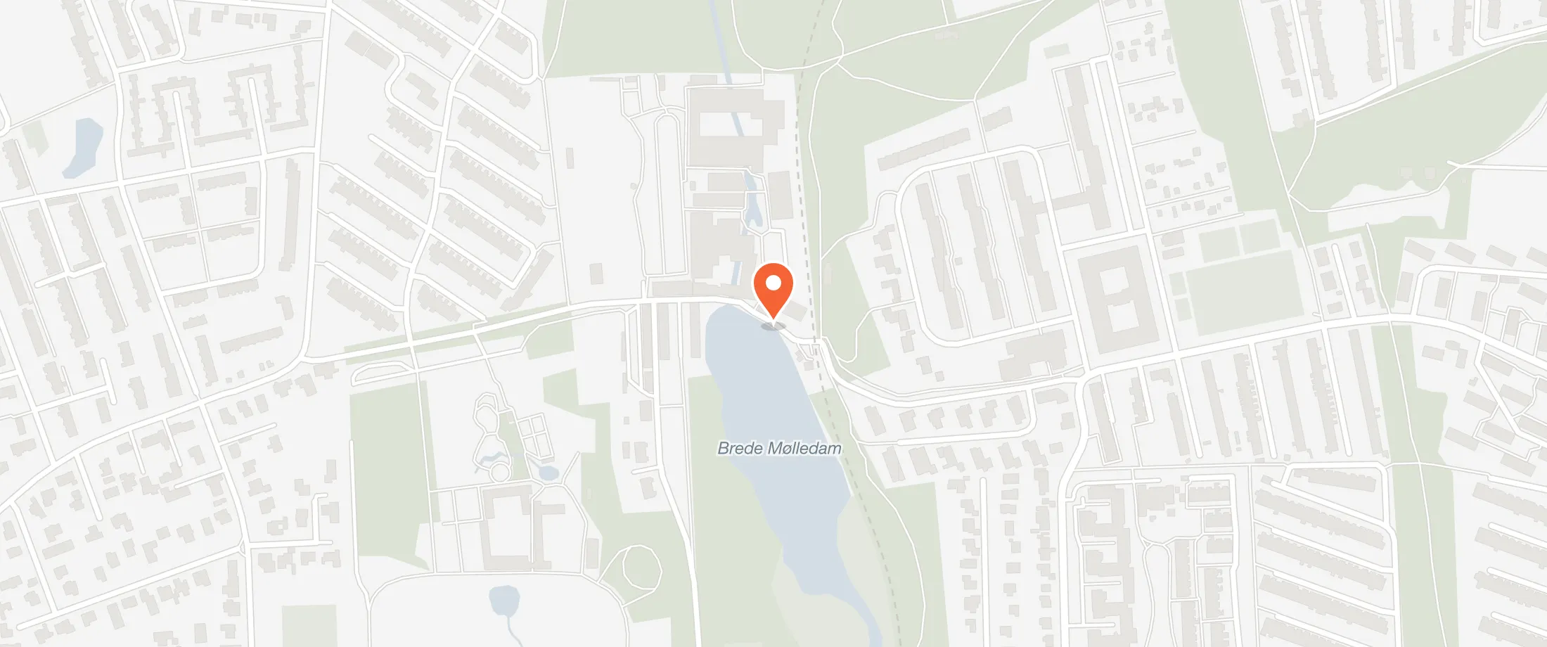 Kort over Brede Høker, I.C. Modewegs Vej 40, 2800 Brede
