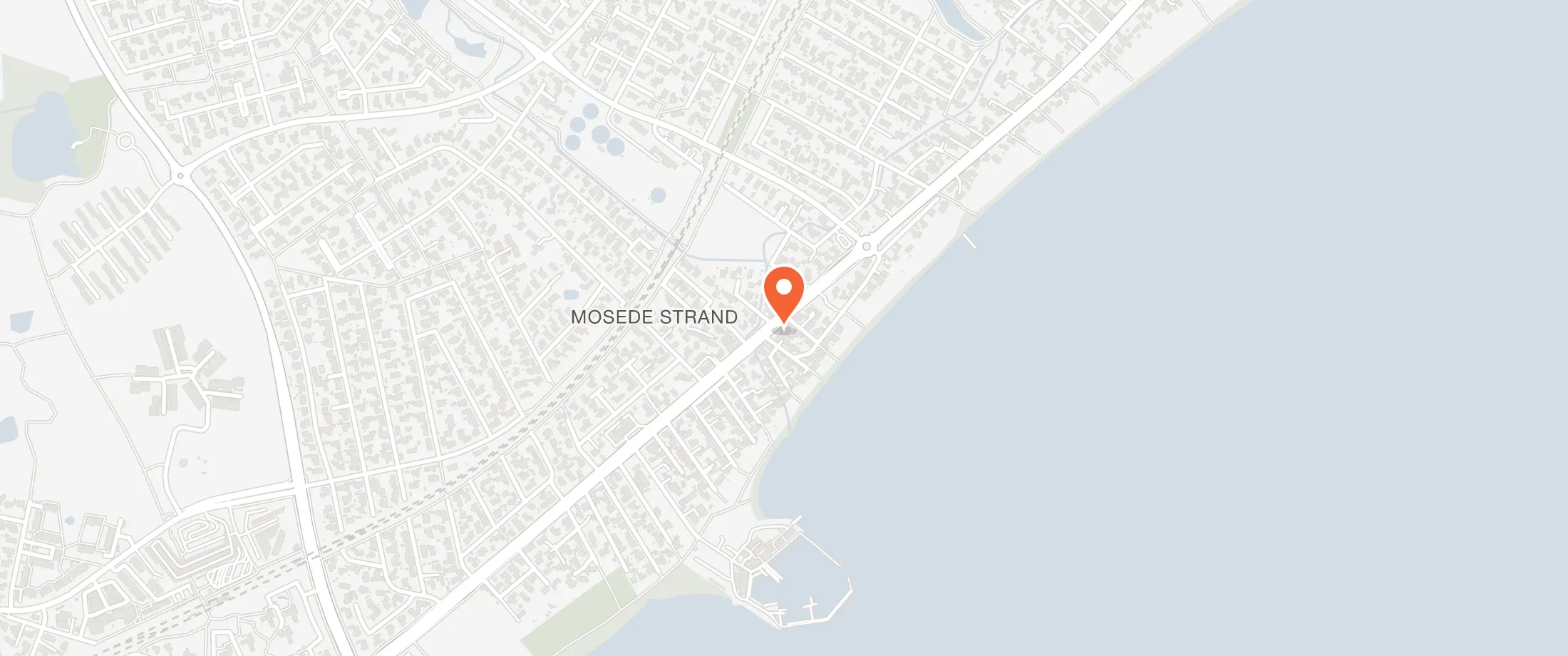 Kort over Café Jenners, Mosede Strandvej 25, 2670 Greve