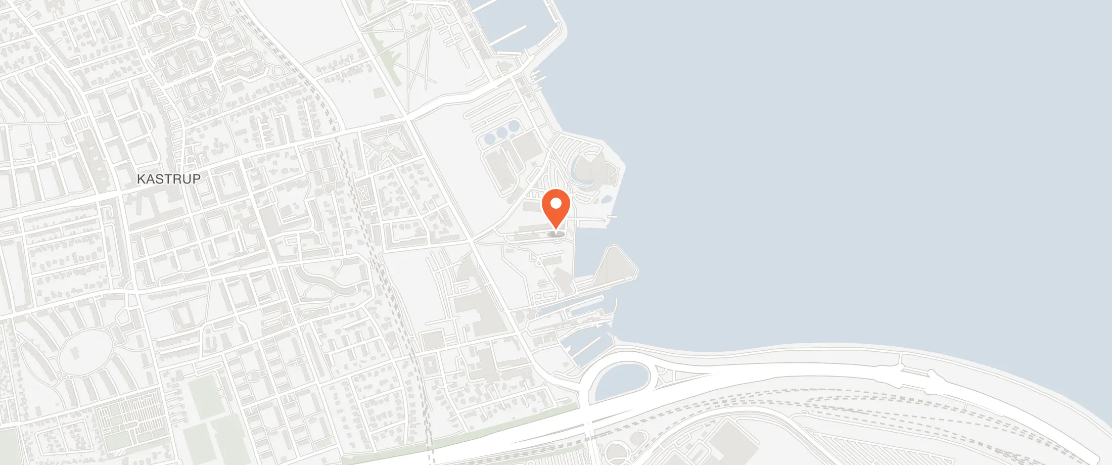 Kort over Café Kystens Perle, Bryggergården 14, 2770 Kastrup