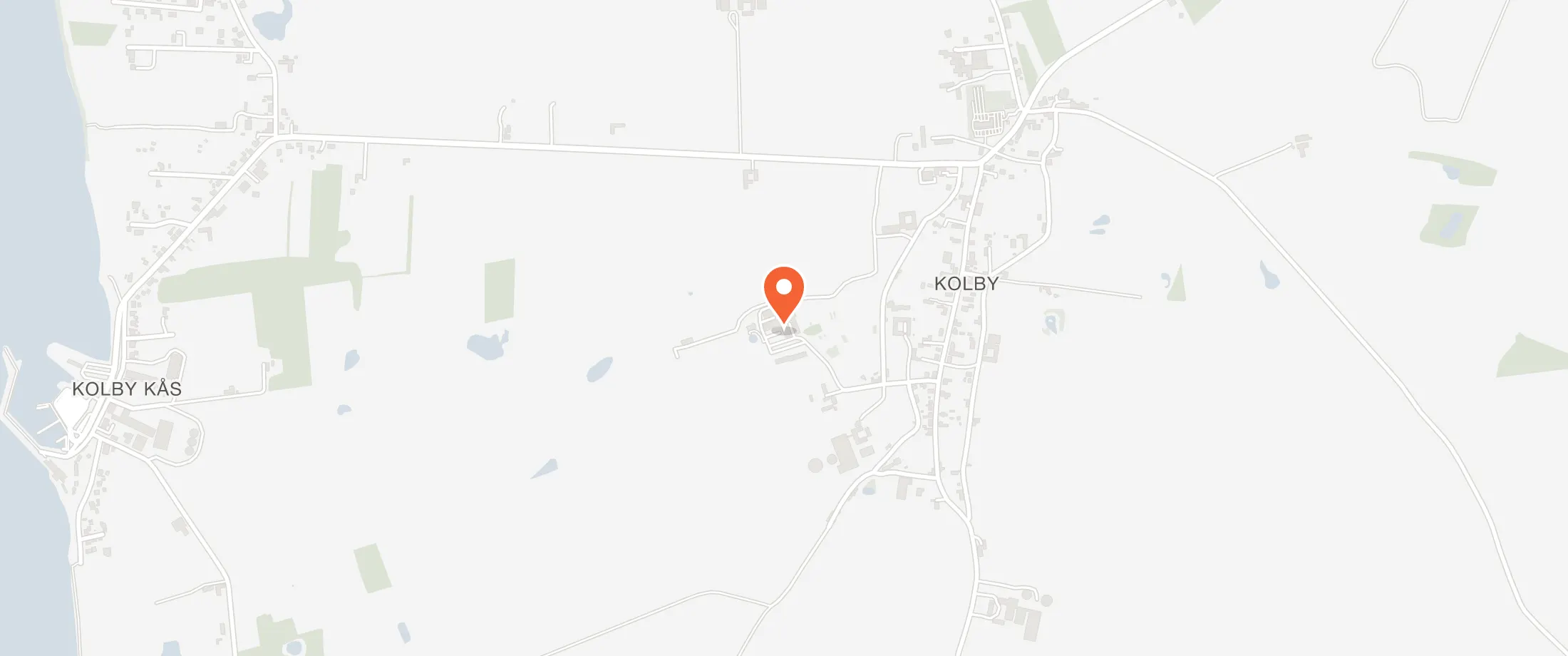Kort over Camping og Feriecenter Samsø, Kåsenvej 5, 8305 Kolby Kås