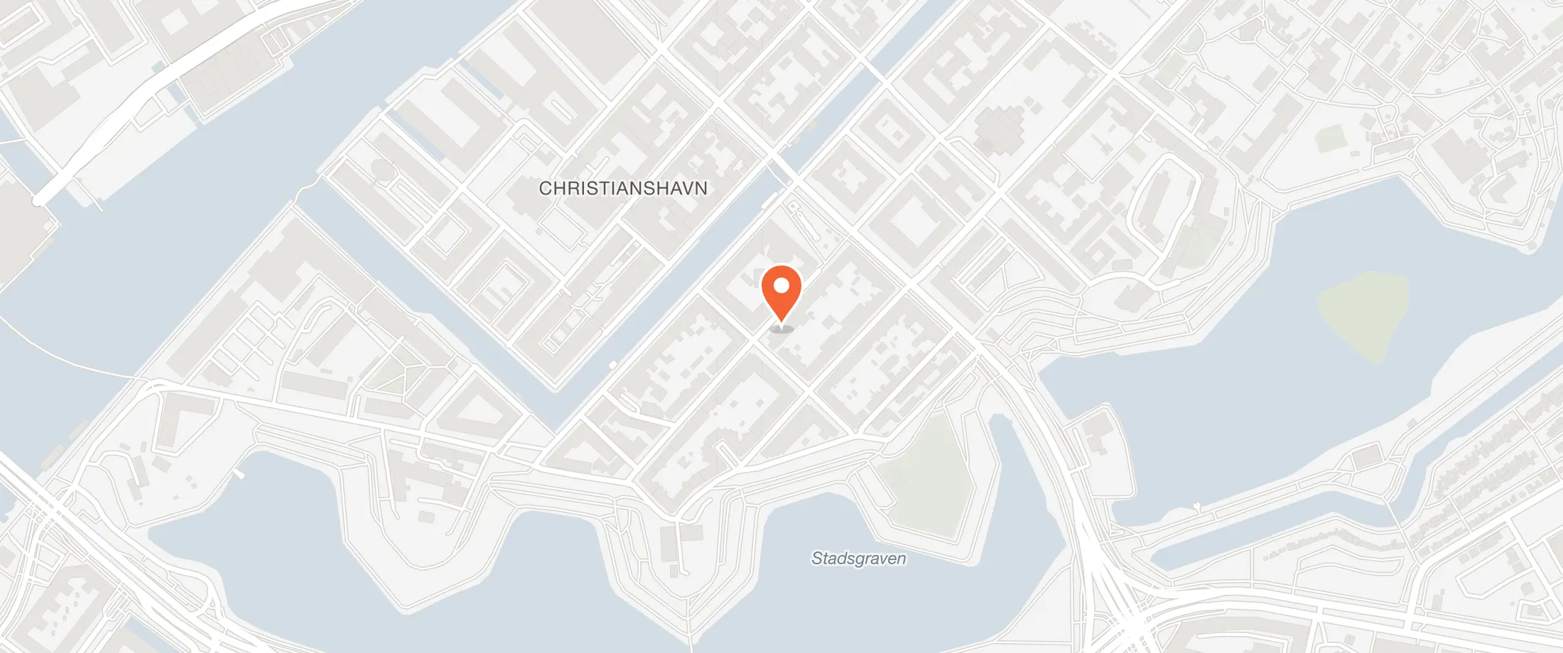 Kort over Christianshavns Beboerhus, Dronningensgade 34, 1420 Christianshavn