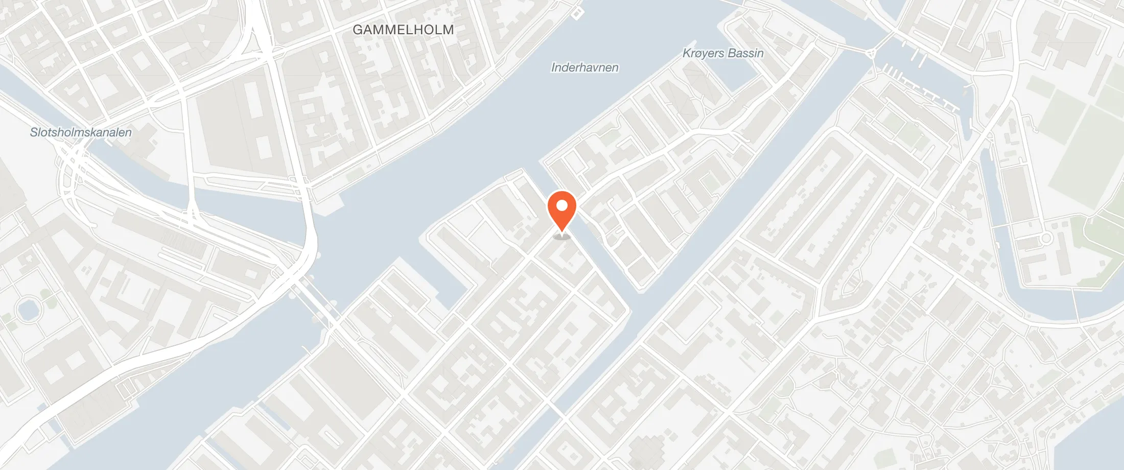 Kort over Christianshavns Færgecafé, Strandgade 50, 1401 Christianshavn