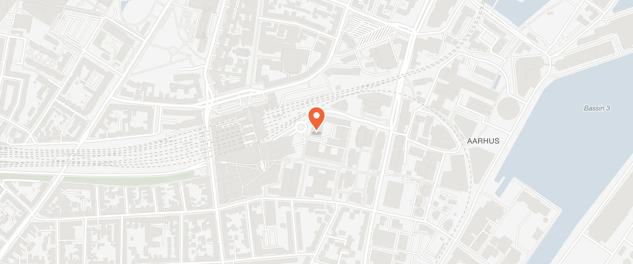 Kort over Comwell Centralværkstedet, Værkmestergade 9, 8000 Aarhus