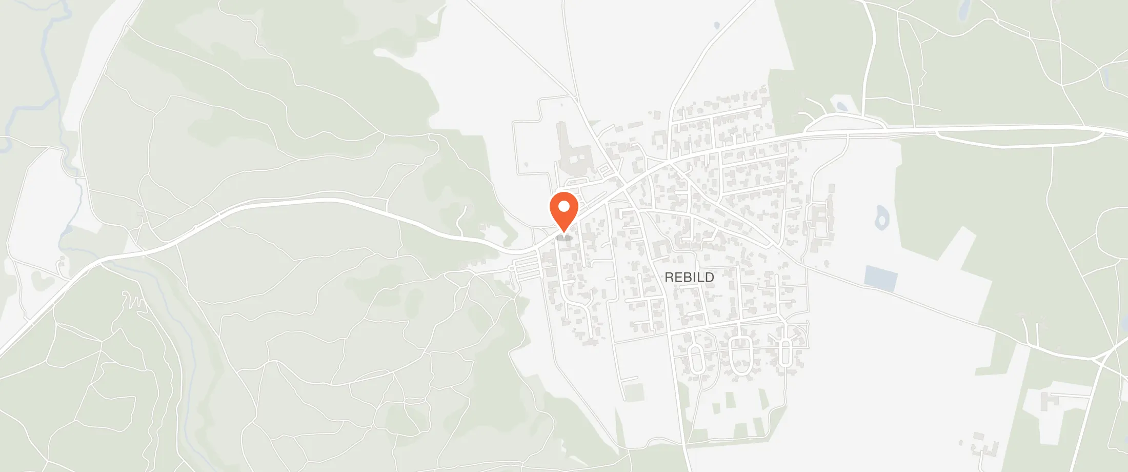 Kort over Danhostel Rebild, Rebildvej 23, 9520 Skørping