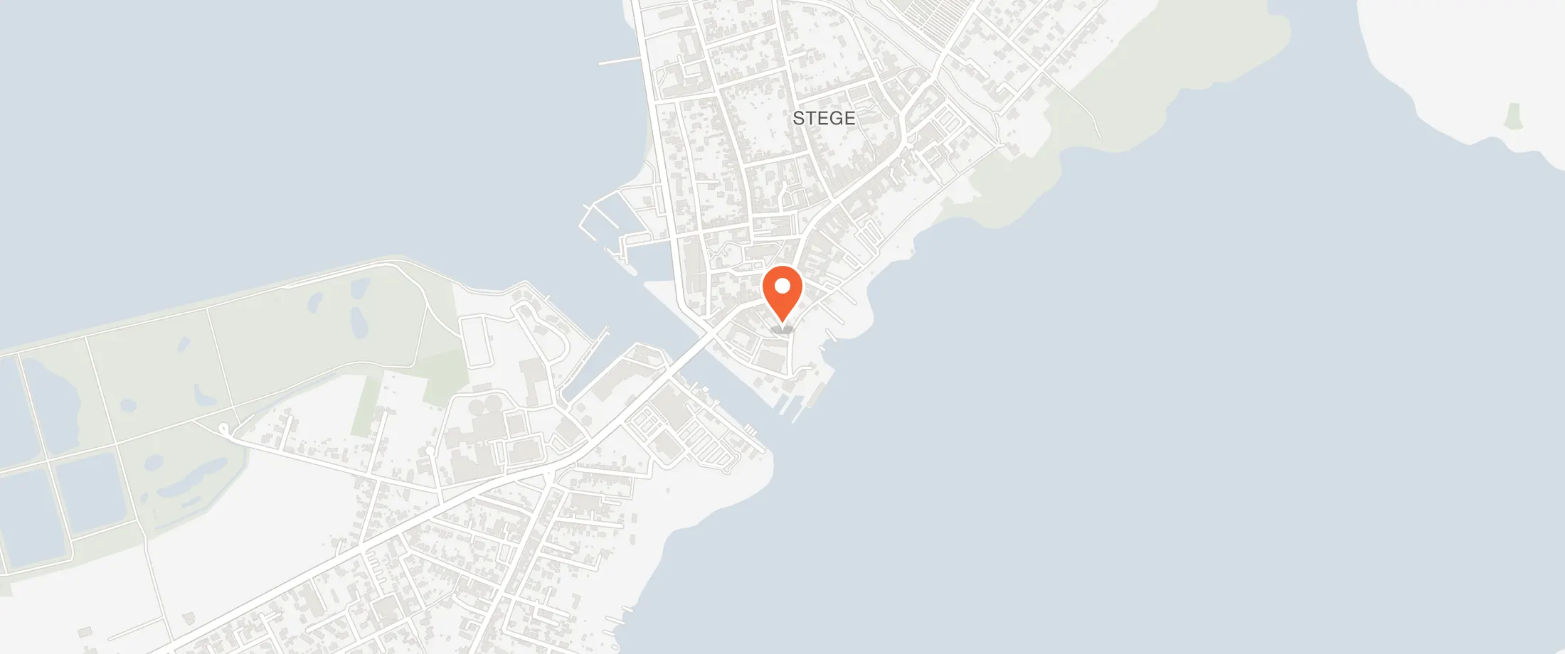 Kort over Det Gamle Bryghus, Søndersti 3, 4780 Stege