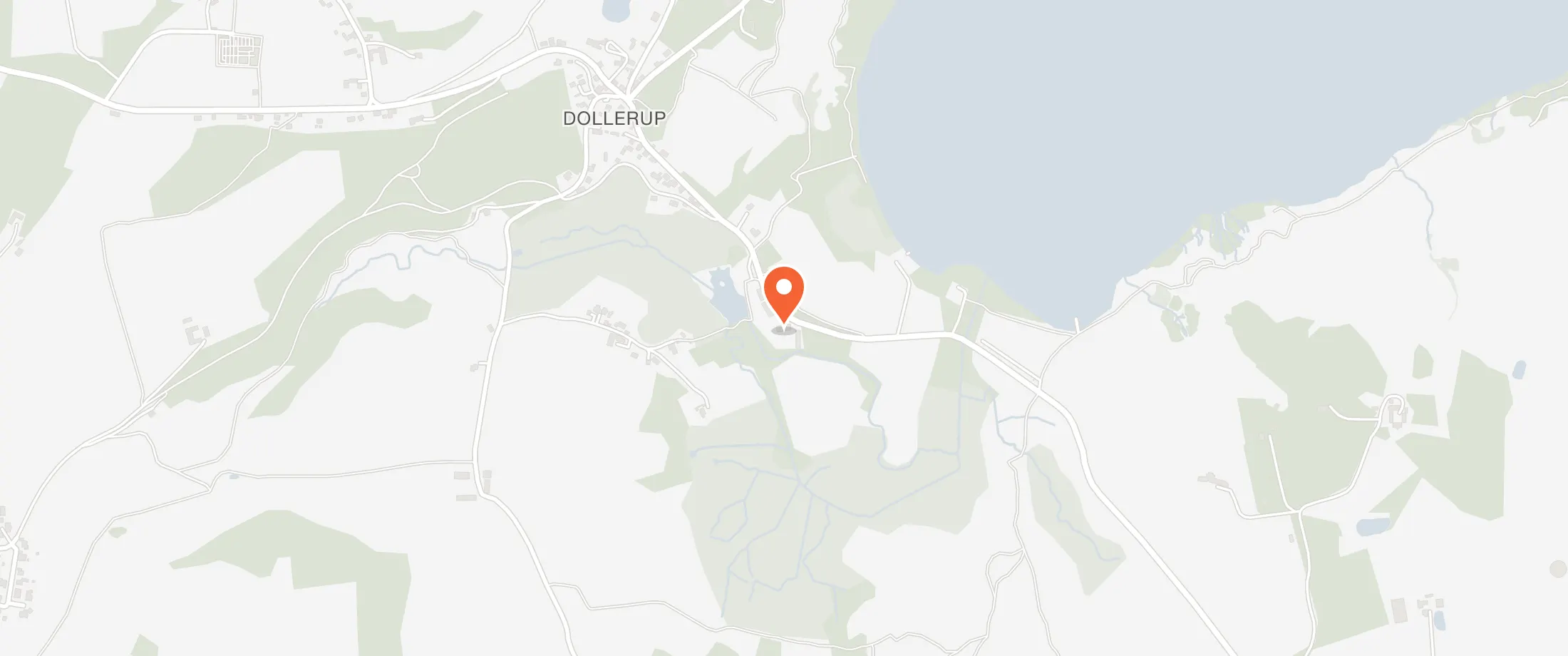 Kort over Dollerup Mølle, Dollerupvej 184, 8800 Viborg