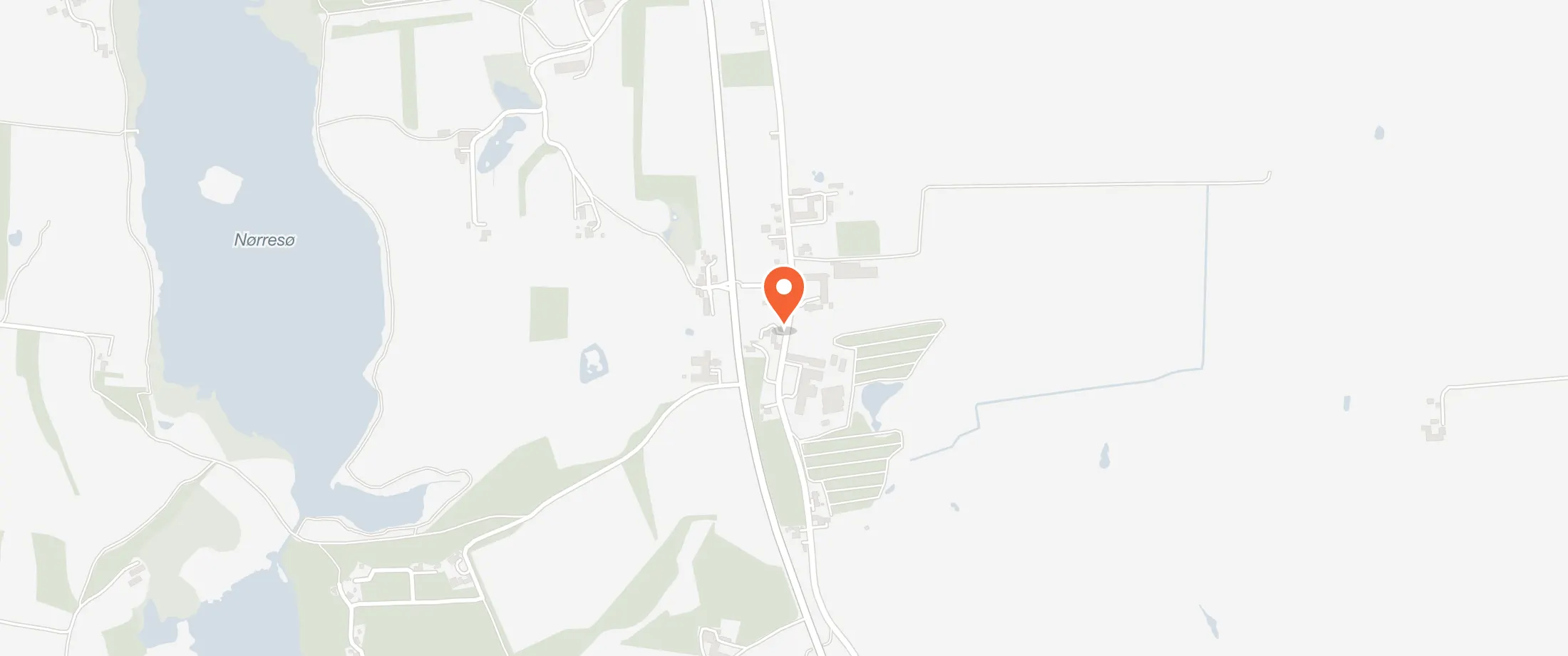Kort over Dons Forsamlingshus, Dons Byvej 38, 6051 Dons