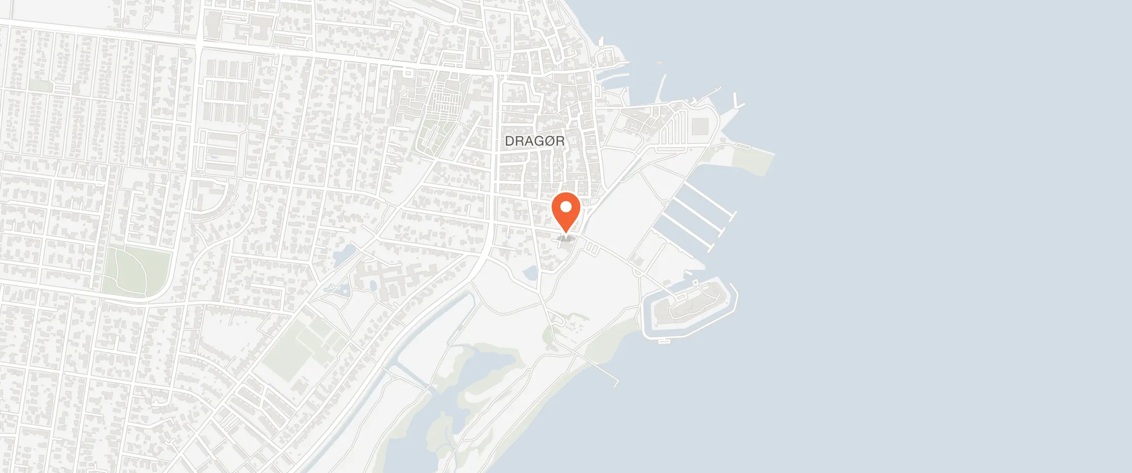 Kort over Dragør Badehotel, Drogdensvej 43, 2791 Dragør
