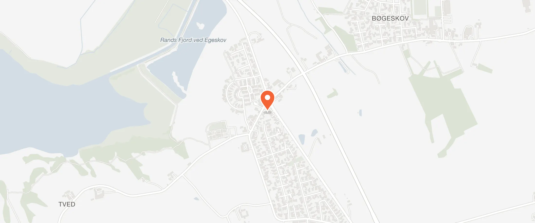 Kort over Egeskov Forsamlingshus, Egeskov Bygade 1, 7000 Egeskov