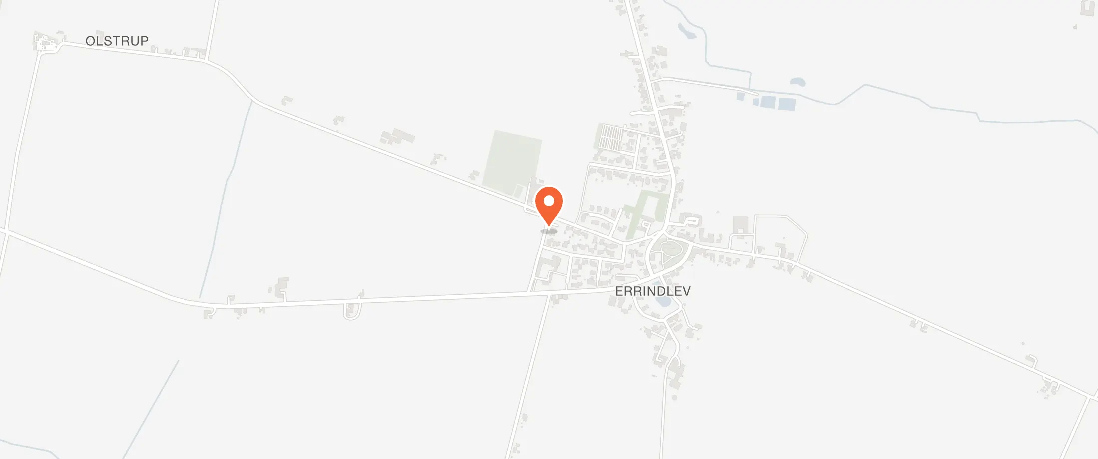 Kort over Errindlev Forsamlingshus, Centralskolevej 8, 4895 Errindlev