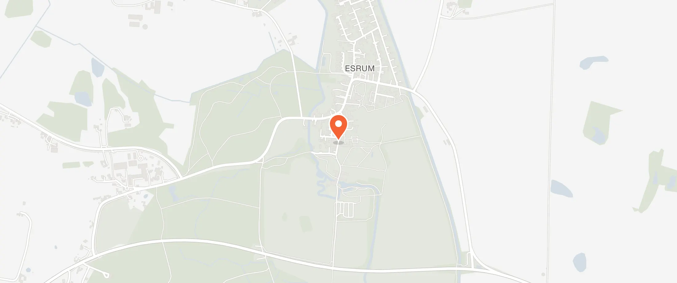 Kort over Esrum Kloster & Møllegård, Klostergade 11-12, 3230 Esrum