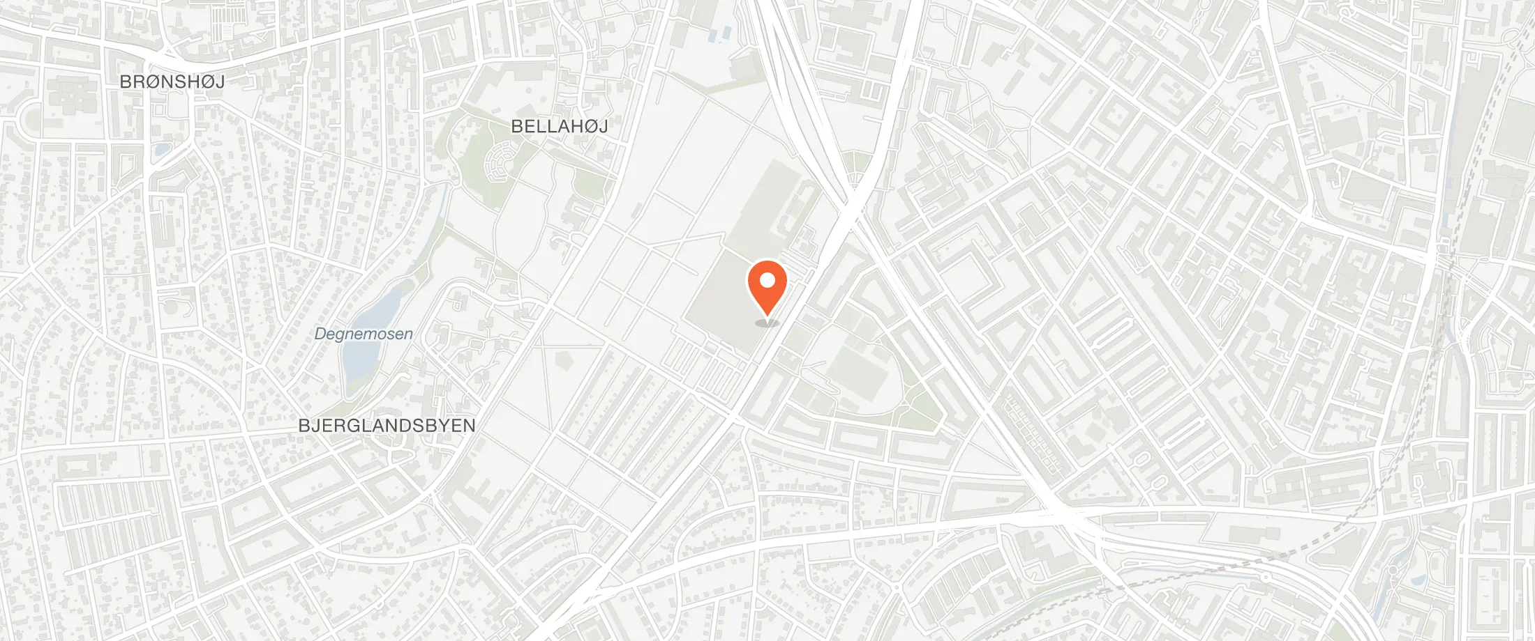 Kort over Eventbyen København, Hulgårdsvej 85, 2400 Nordvest