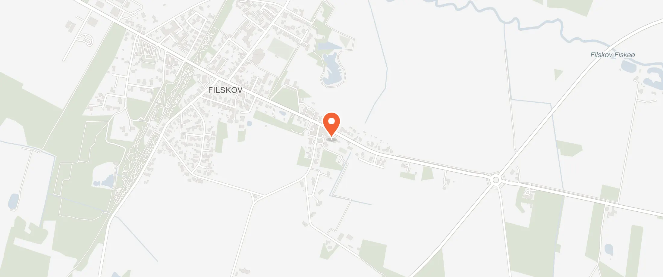Kort over Filskov Kro, Amtsvejen 34, 7200 Filskov