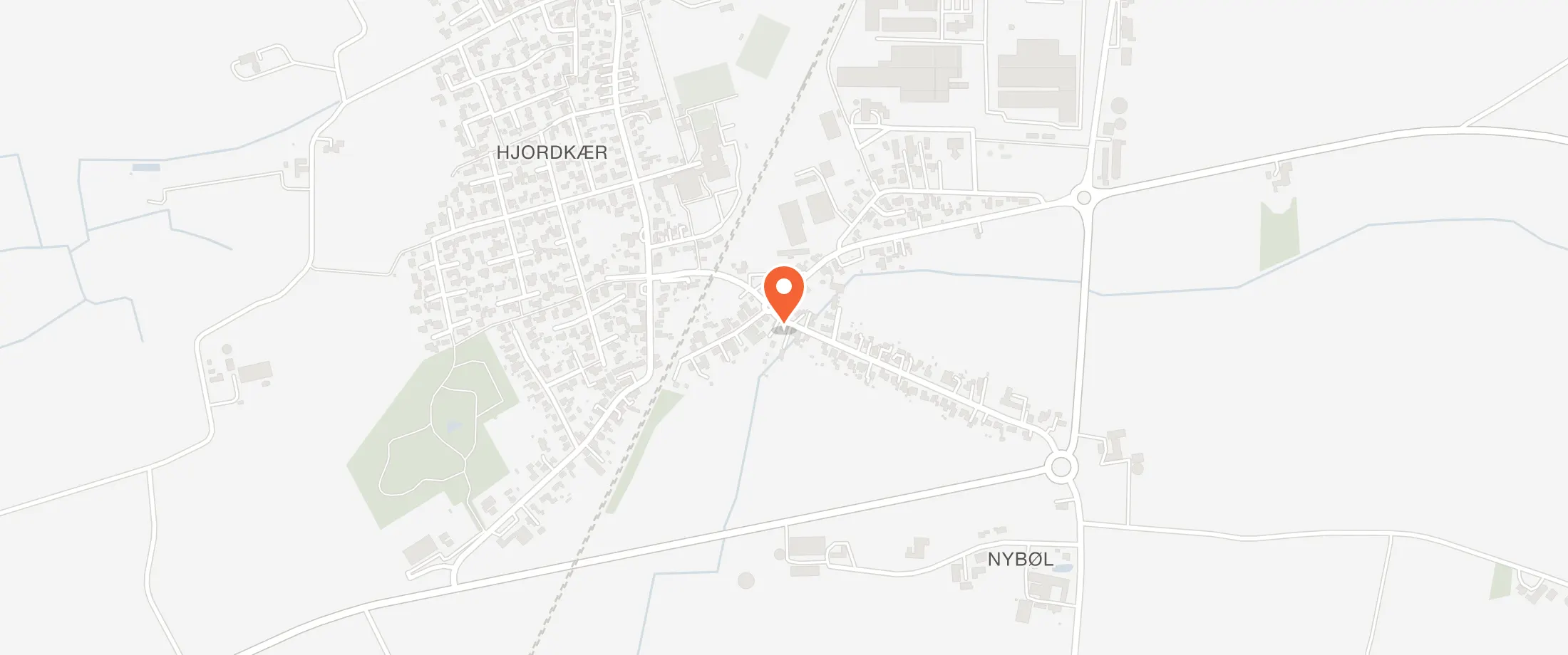 Kort over Forsamlingsgaarden Sundeved, Nybølvej 2, Nybøl, 6400 Nybøl