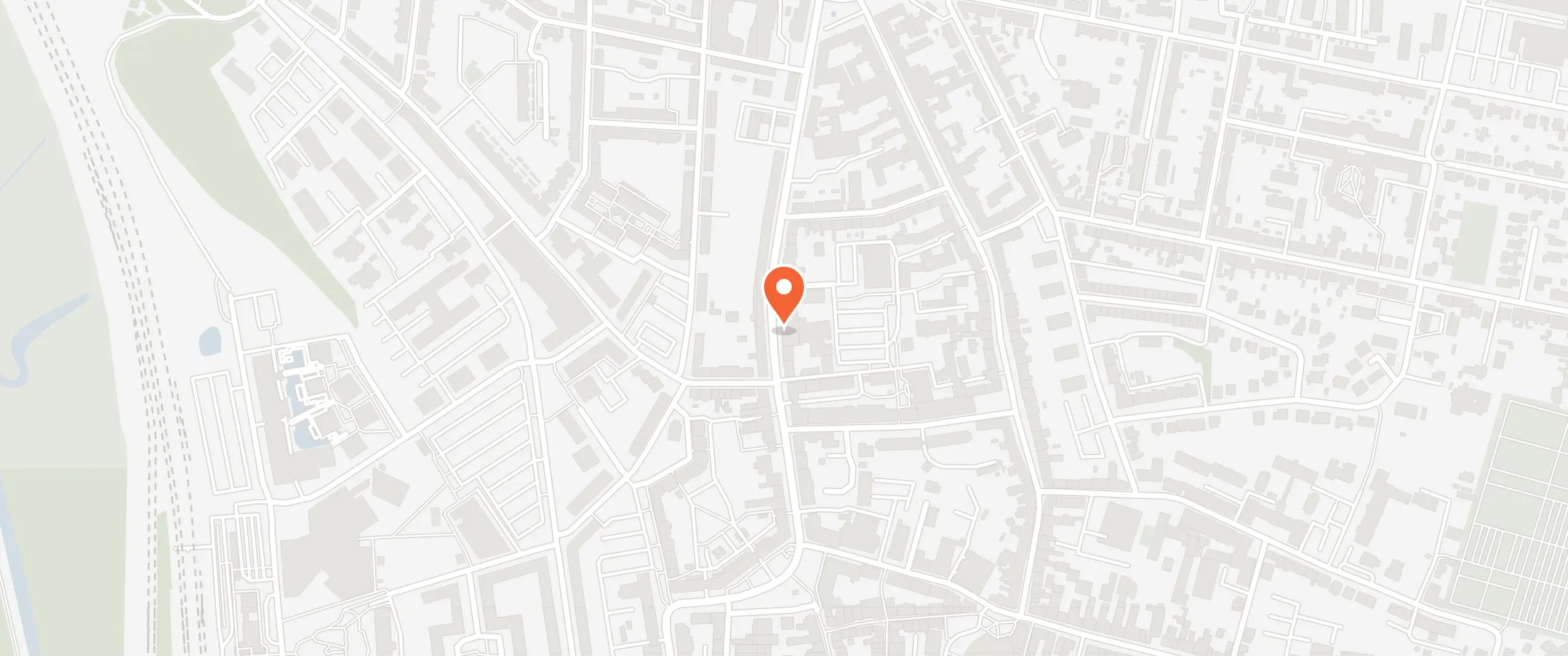 Kort over Frændes Madværk i Håndværkerforeningen, Allégade 16A, 8700 Horsens