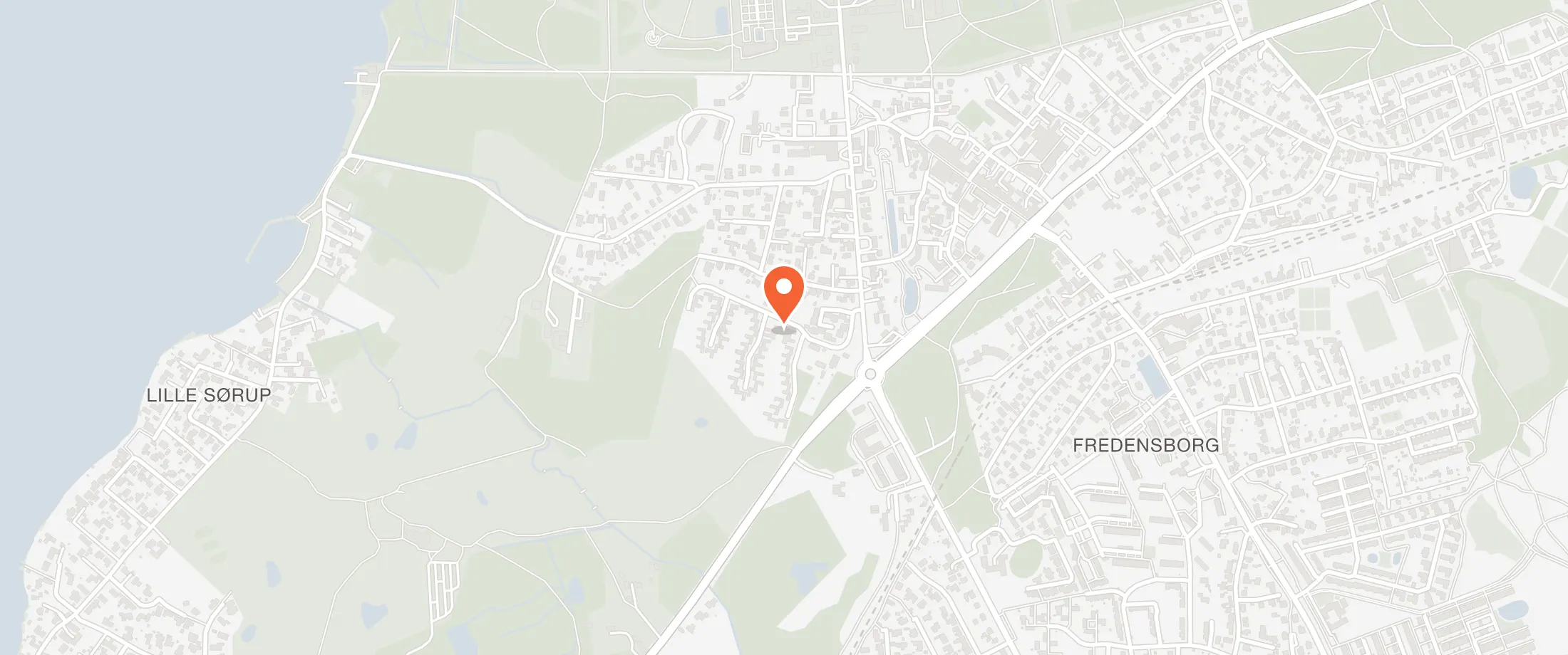 Kort over Fredensborghusene, Bakkedraget 43, 3480 Fredensborg