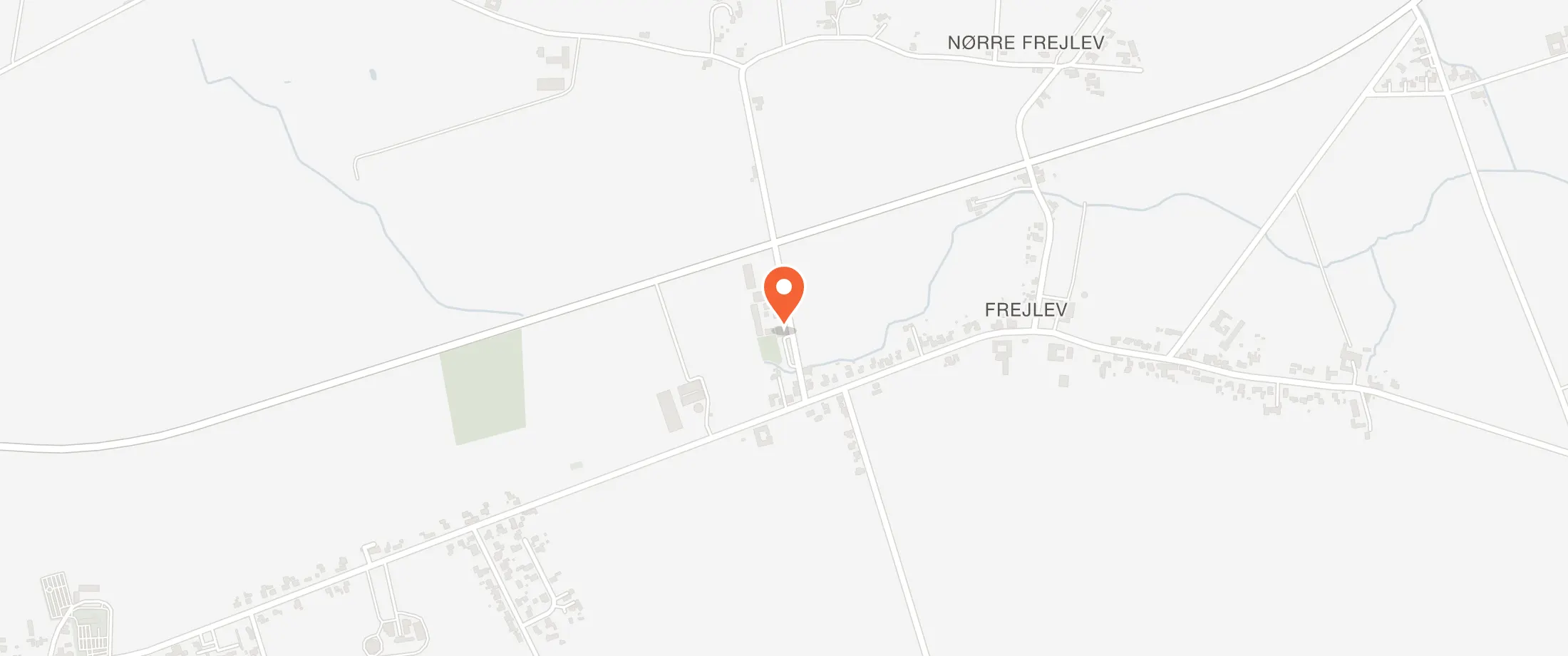 Kort over Frejlev Forsamlingshus, Mejerivej 3, 4892 Frejlev