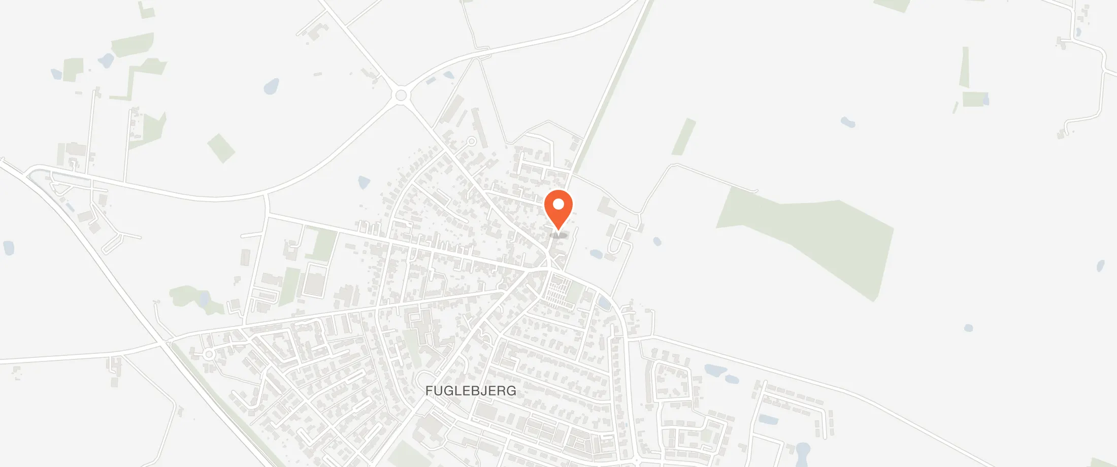 Kort over Fuglebjerg Forsamlingshus, Lundevej 8, 4250 Fuglebjerg