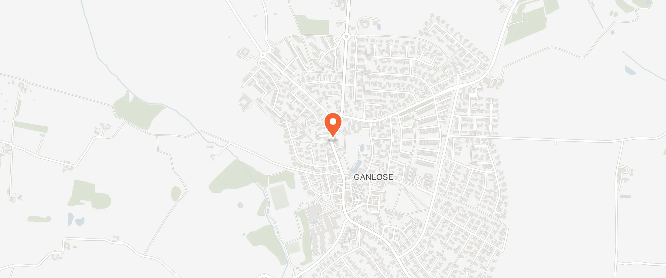 Kort over Ganløse Kro, Bygaden 30, 3660 Ganløse