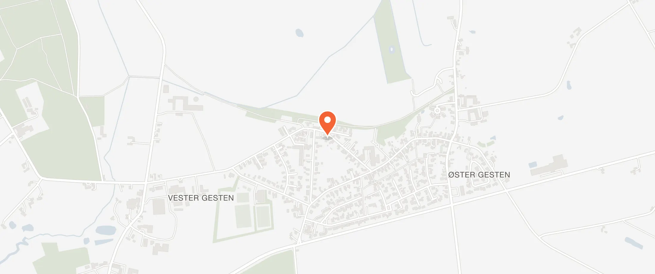 Kort over Gesten Kro, Stadion Allé 15, 6621 Gesten