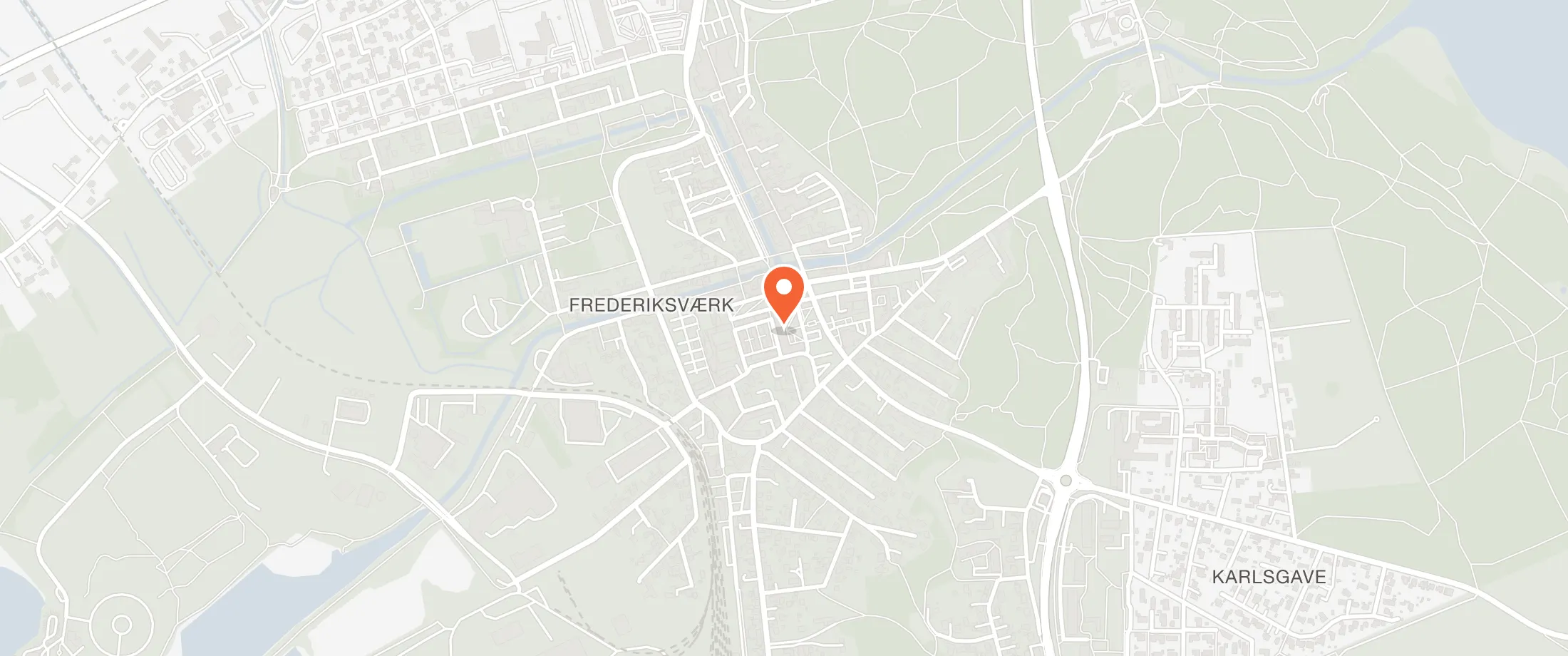 Kort over Gjethuset, Gjethusgade 5, 3300 Frederiksværk