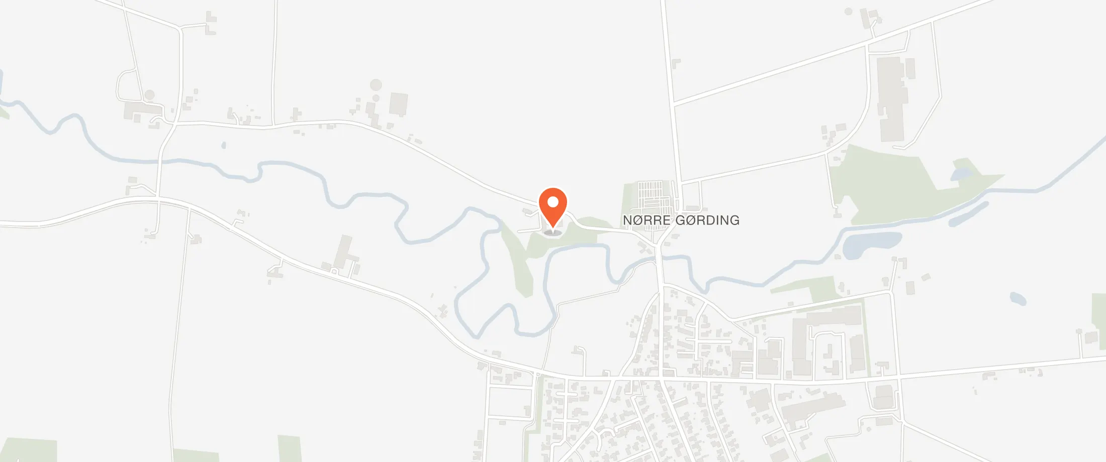 Kort over Gørdinglund Herregård, Hessellundvej 5, 6690 Gørding