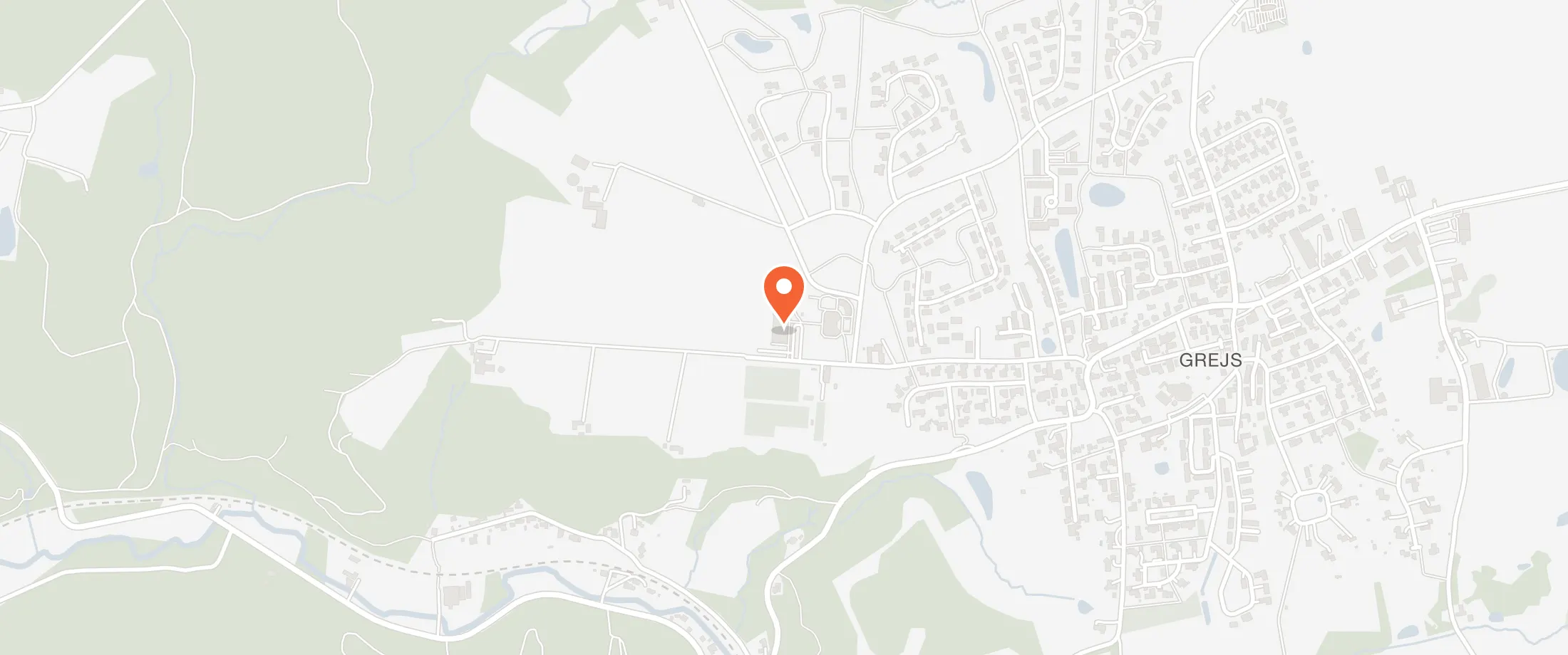 Kort over Grejs Kulturcenter, Vestermarksvej 13A, 7100 Grejs