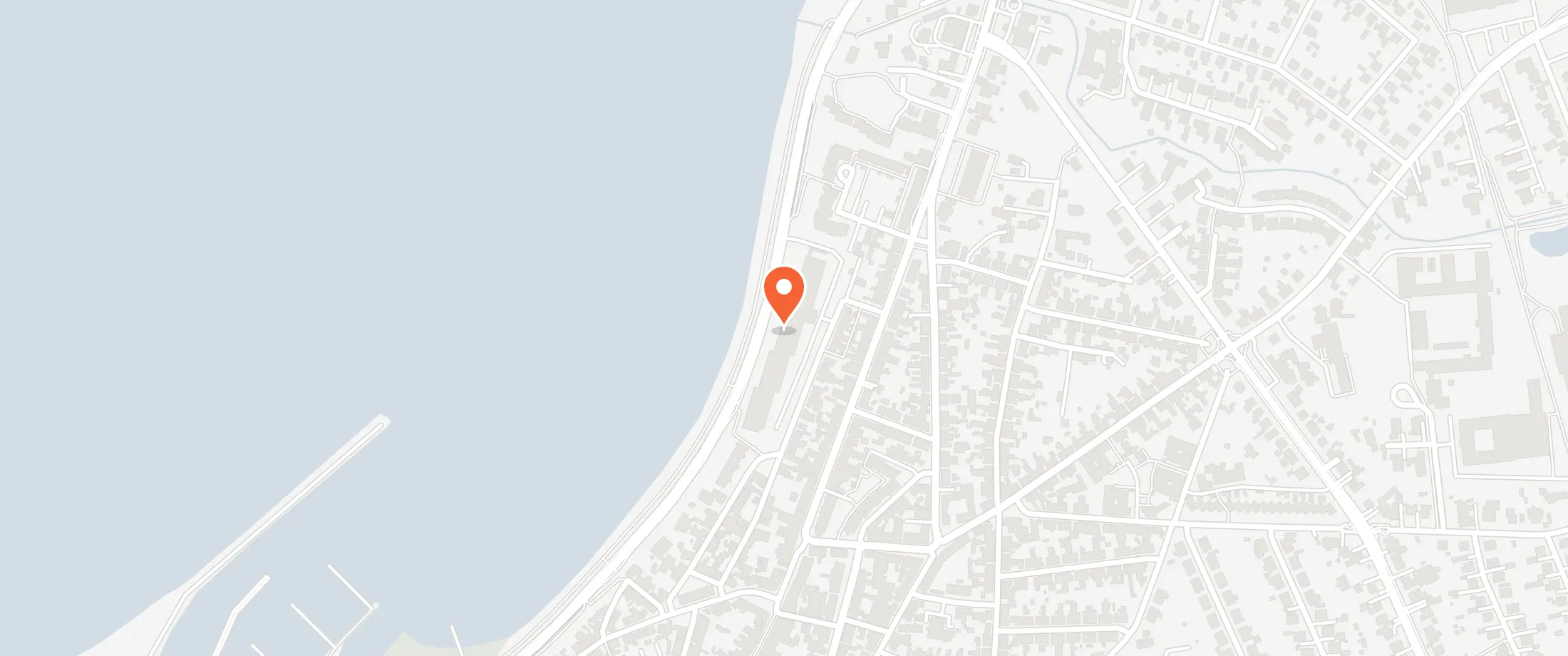 Kort over Griffen Spahotel, Ndr. Kystvej 34, 3700 Rønne
