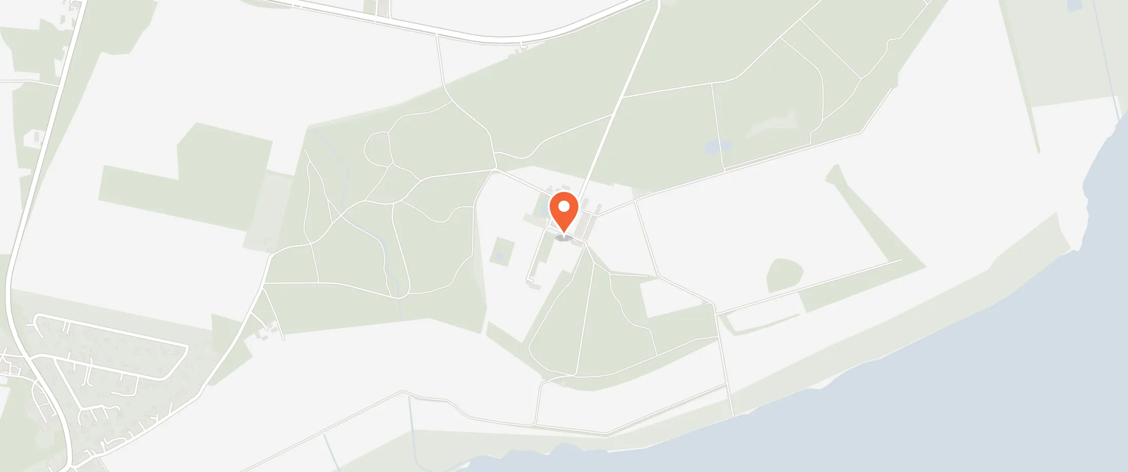 Kort over Grønnessegaard Gods, Amtsvejen 280, 3390 Hundested