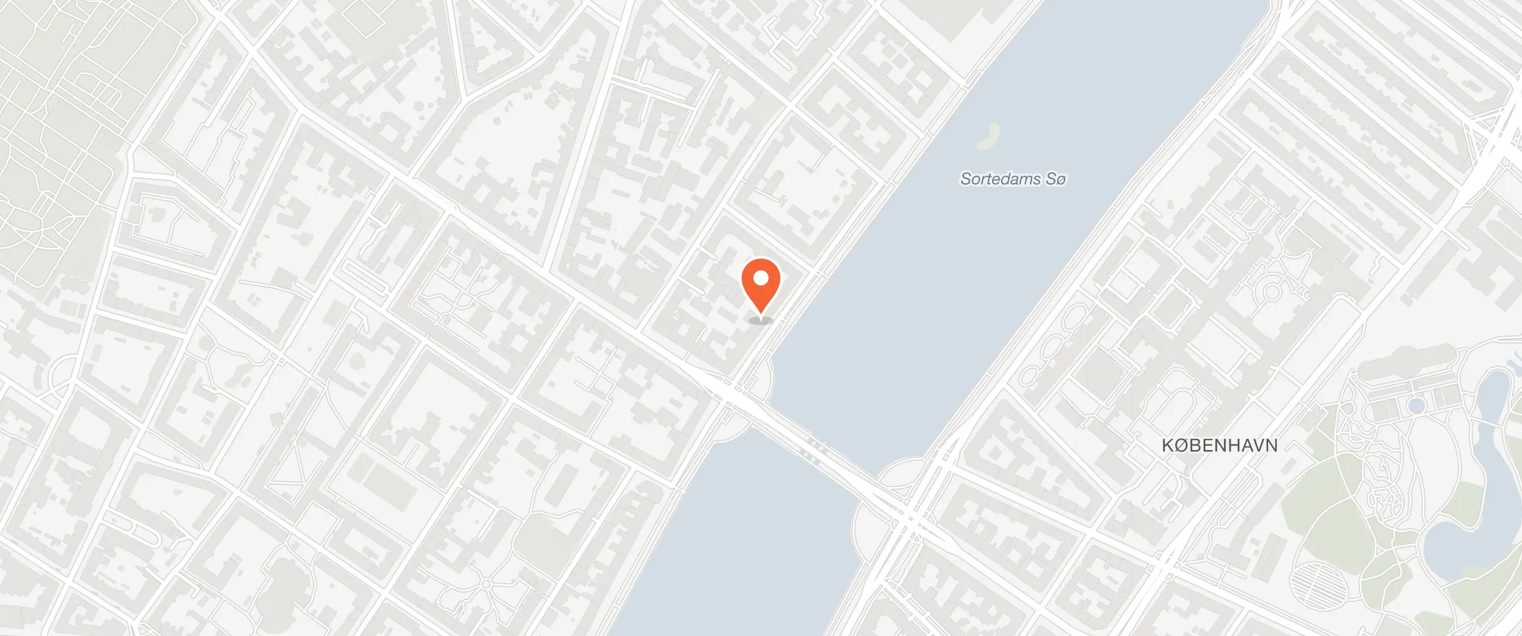 Kort over Hanzō Nørrebro, Sortedam Dossering 5, 2200 Nørrebro