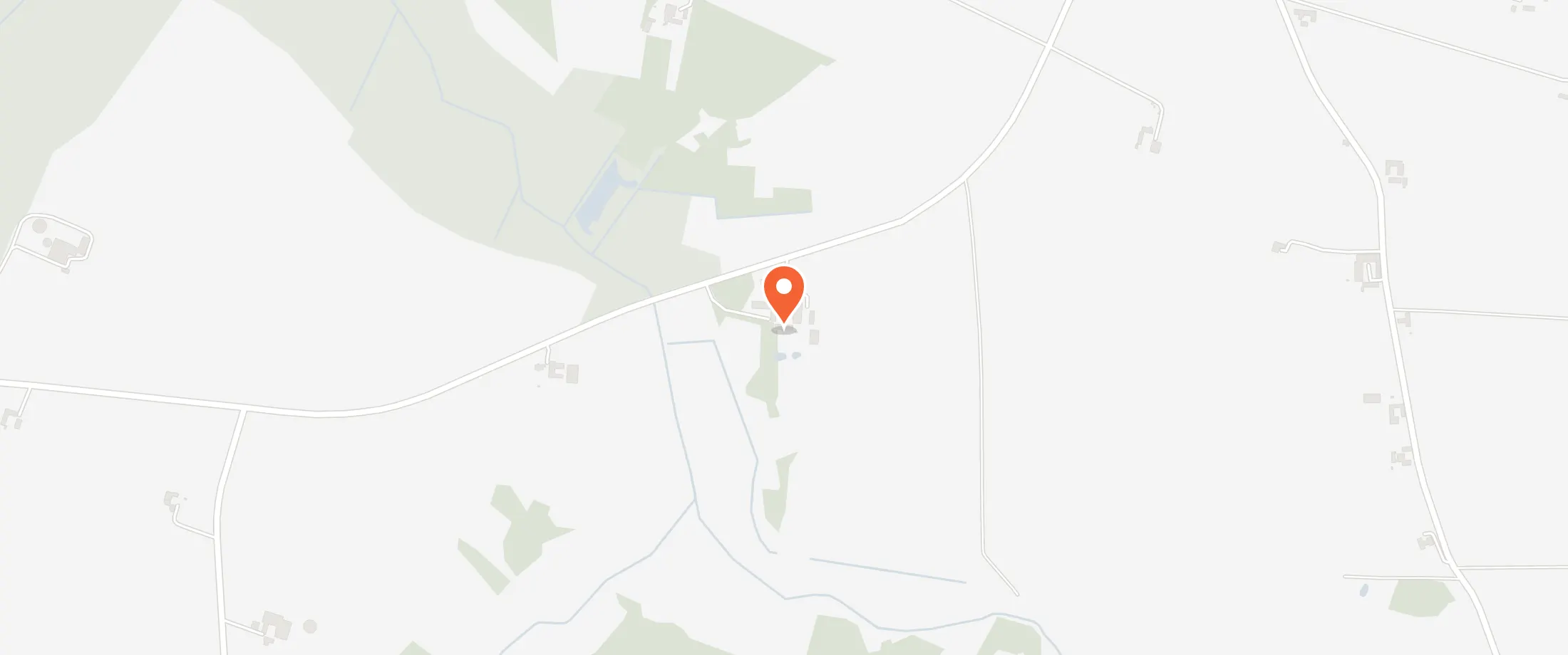 Kort over Herregården Hesthave, Åbakken 4, 7860 Krejbjerg