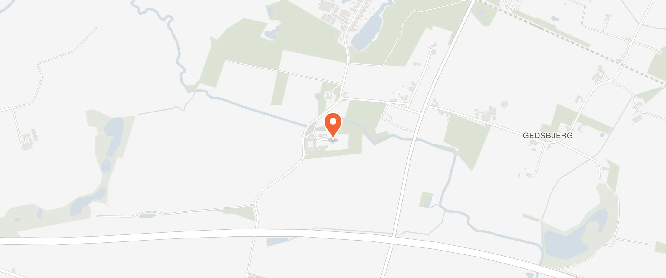 Kort over Hindemae Gods, Hindemaevej 86, 5540 Ullerslev
