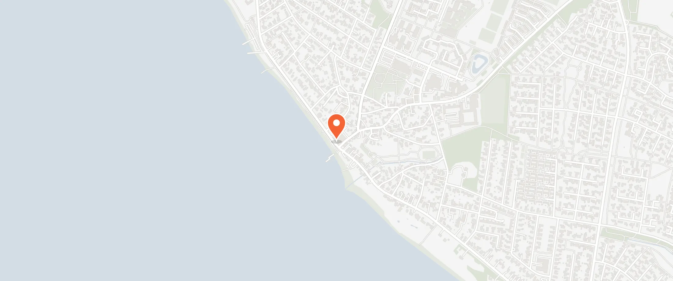 Kort over Hjerting Badehotel, Strandpromenaden 1, Hjerting, 6710 Hjerting