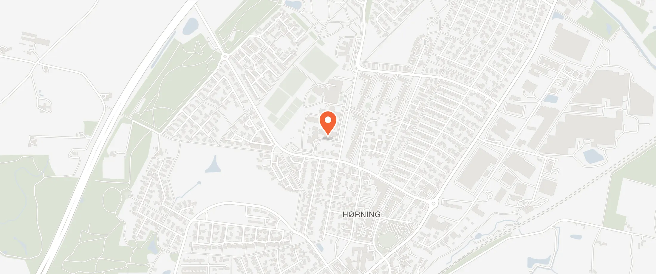 Kort over Hørning Idrætscenter, Trapezen, Toftevej 53, 8362 Hørning