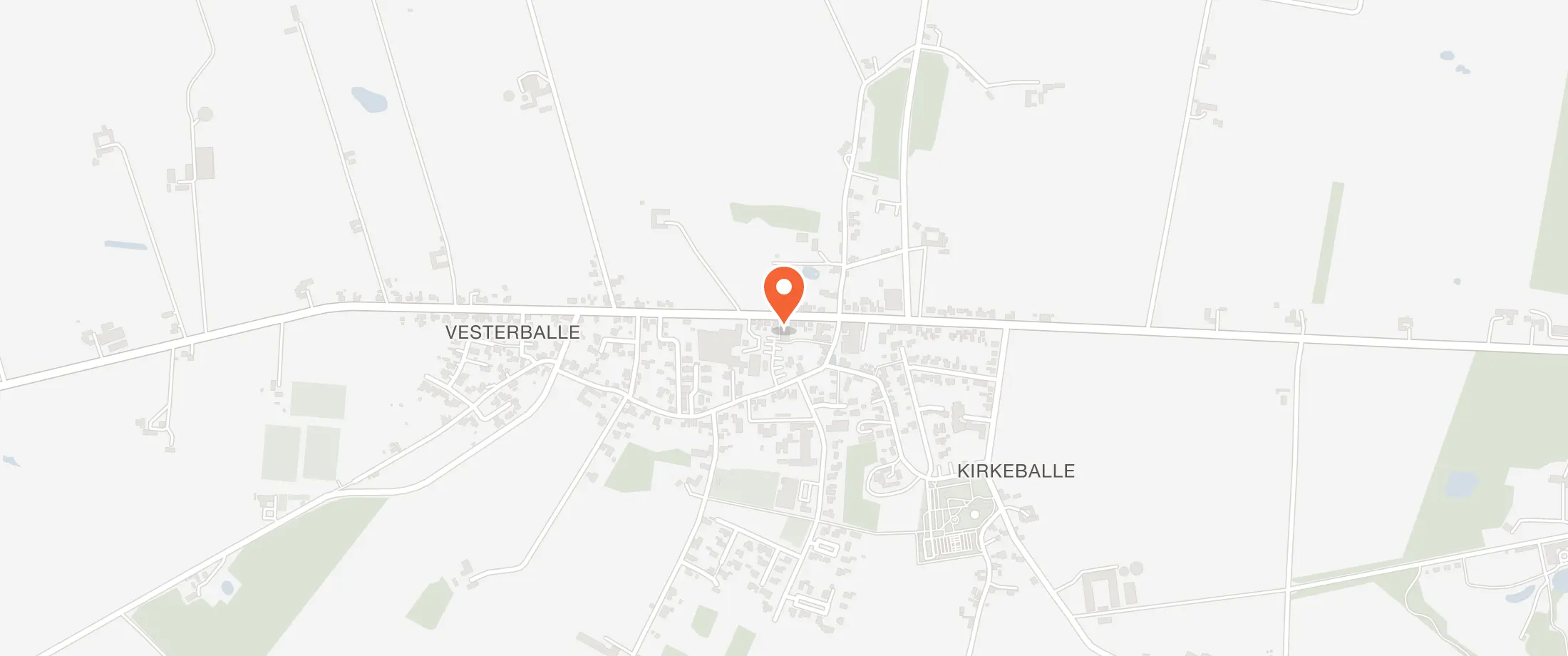 Kort over Horne Forsamlingshus, Hornelandevej 33, 5600 Horne
