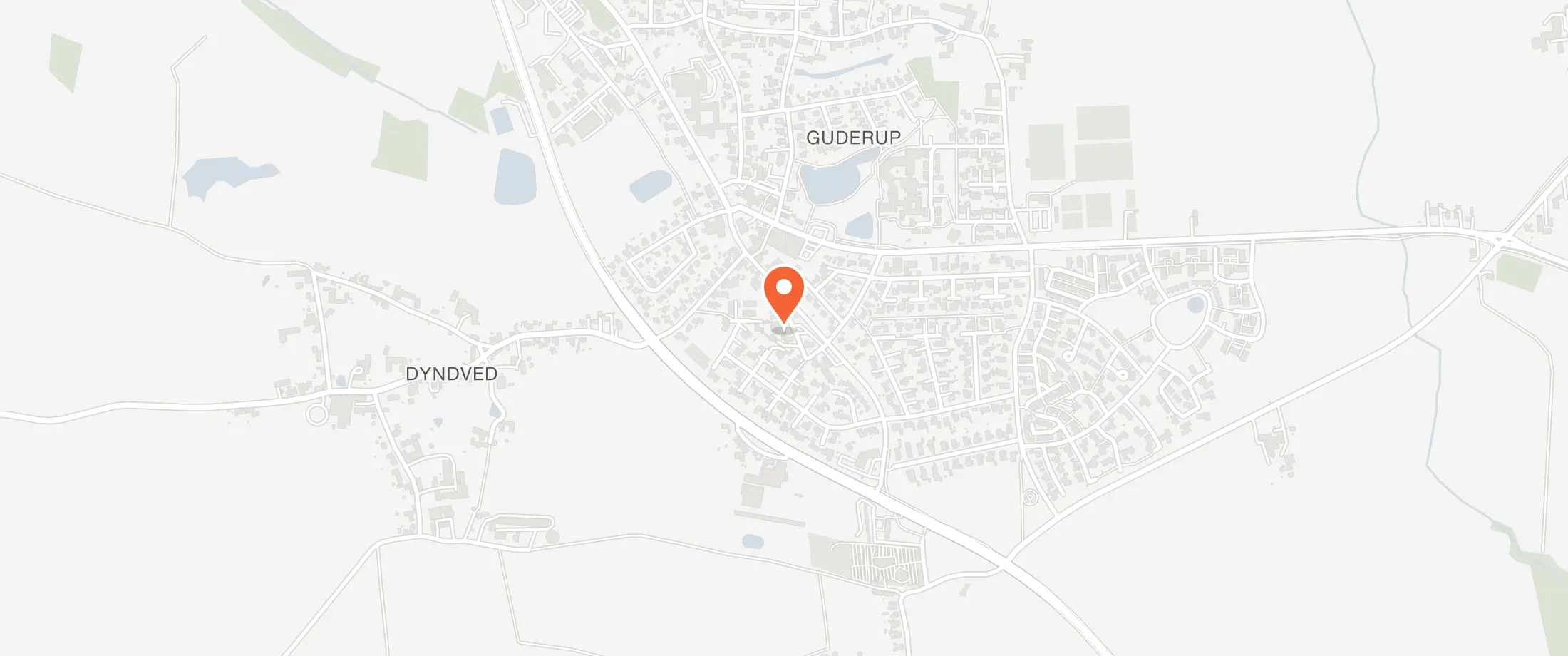 Kort over Hos Risa, Guderup Forsamlings- og Selskabshus, Trappen 6, Guderup, 6430 Guderup