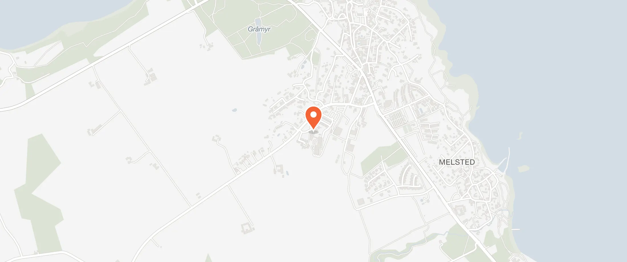 Kort over Hos Truberg, Solstien 1, 3760 Gudhjem
