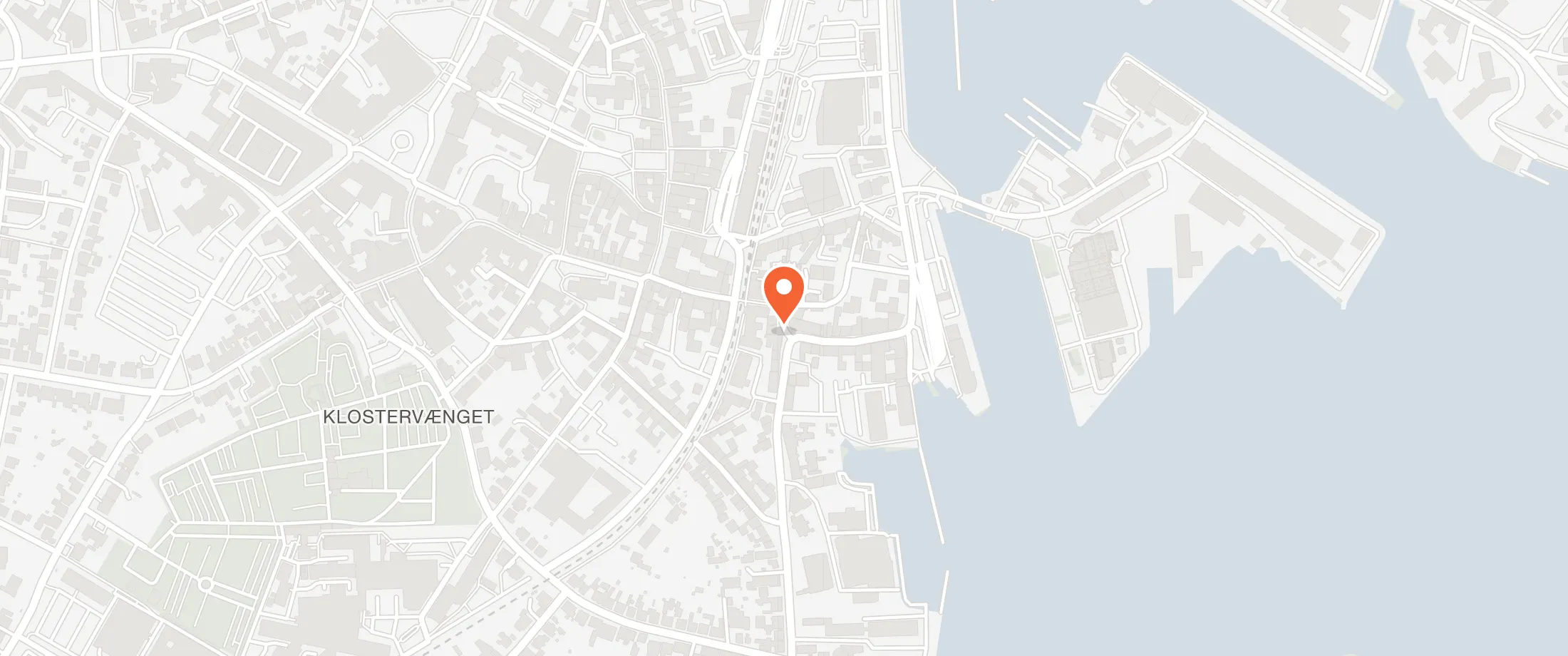 Kort over Hotel Ærø, Brogade 1-3, 5700 Svendborg