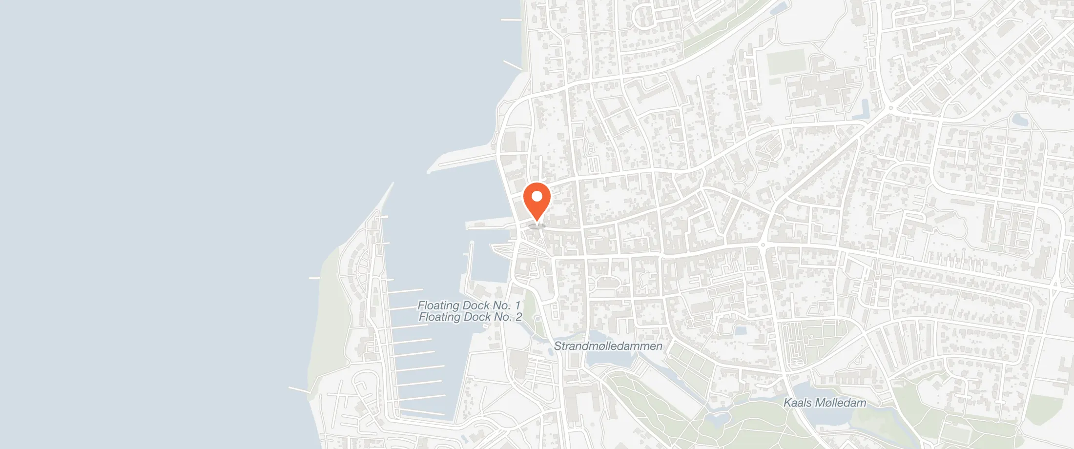 Kort over Hotel Assens, Strandgade 22, 5610 Assens