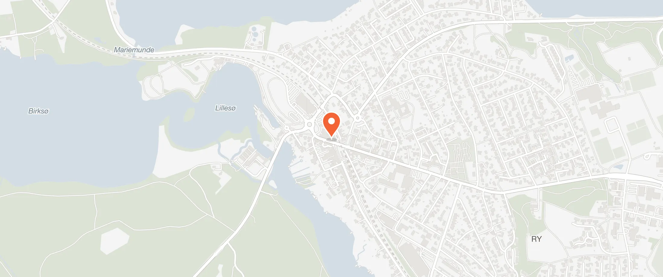 Kort over Hotel Birksø, Kyhnsvej 2, 8680 Ry