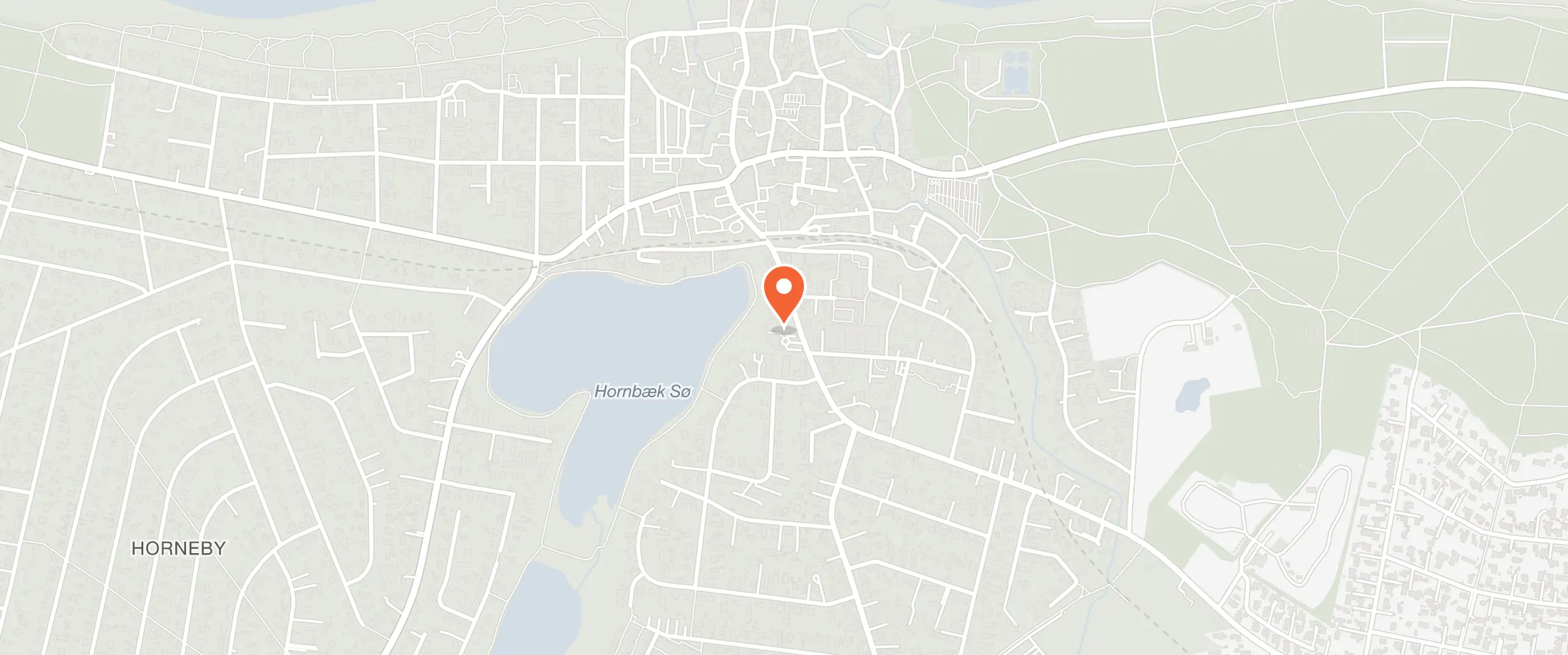 Kort over Hotel Bretagne, Sauntevej 18, 3100 Hornbæk